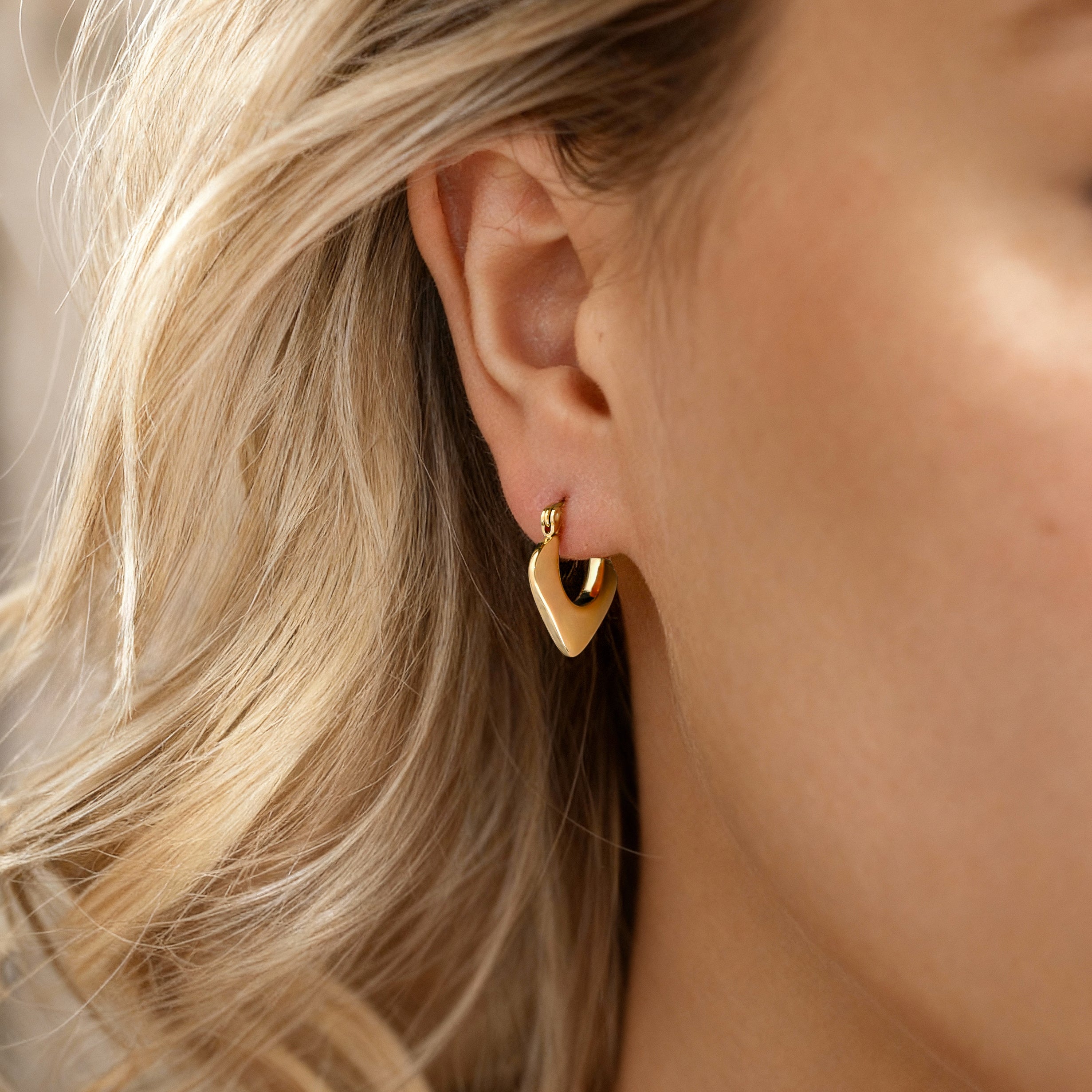 Boucles d'oreilles Anneaux Triangulaires