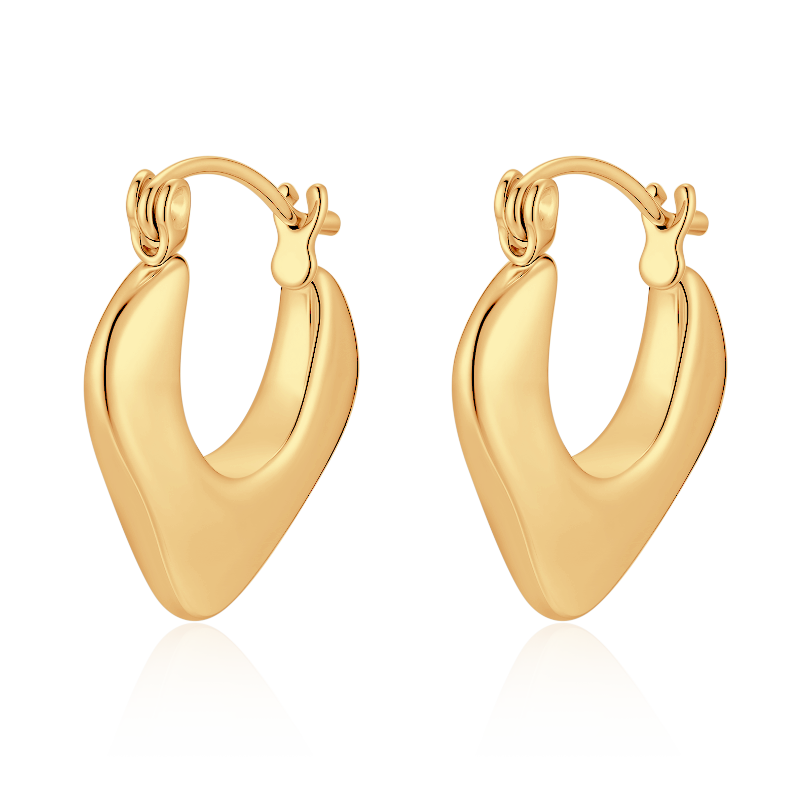 Boucles d'oreilles Anneaux Triangulaires