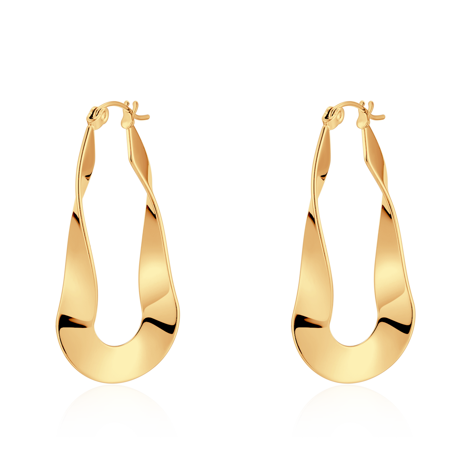 Boucles d'oreilles Anneaux Stylisé