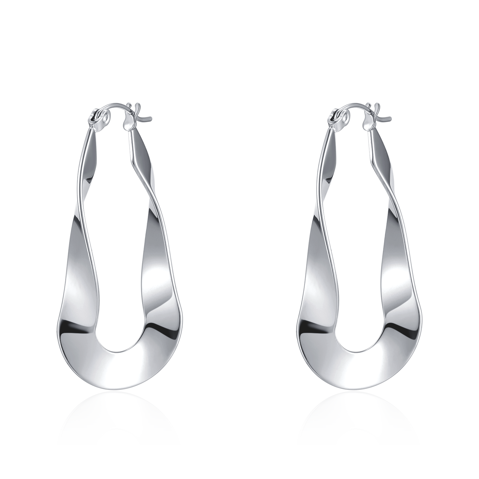 Boucles d'oreilles Anneaux Stylisé