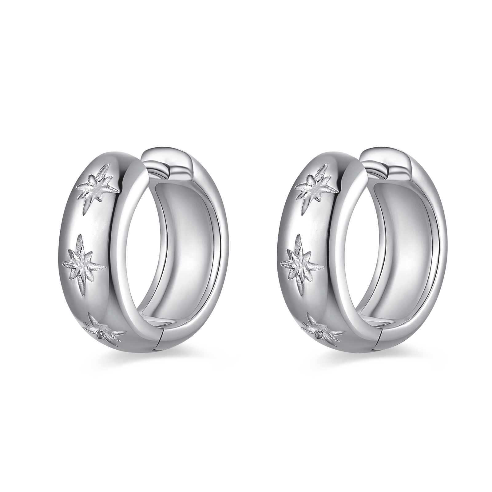 Boucles d'oreilles Anneaux Stellaire