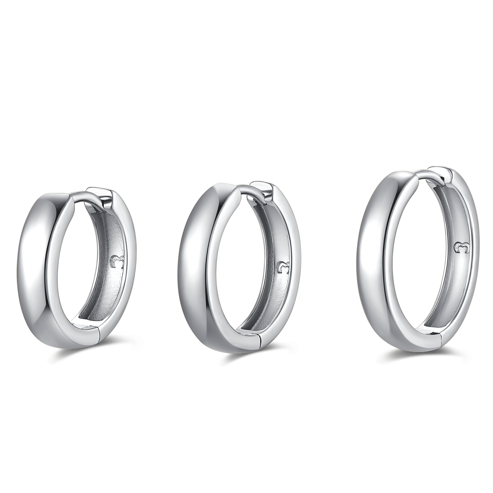 Boucles d'oreilles Anneaux Triade