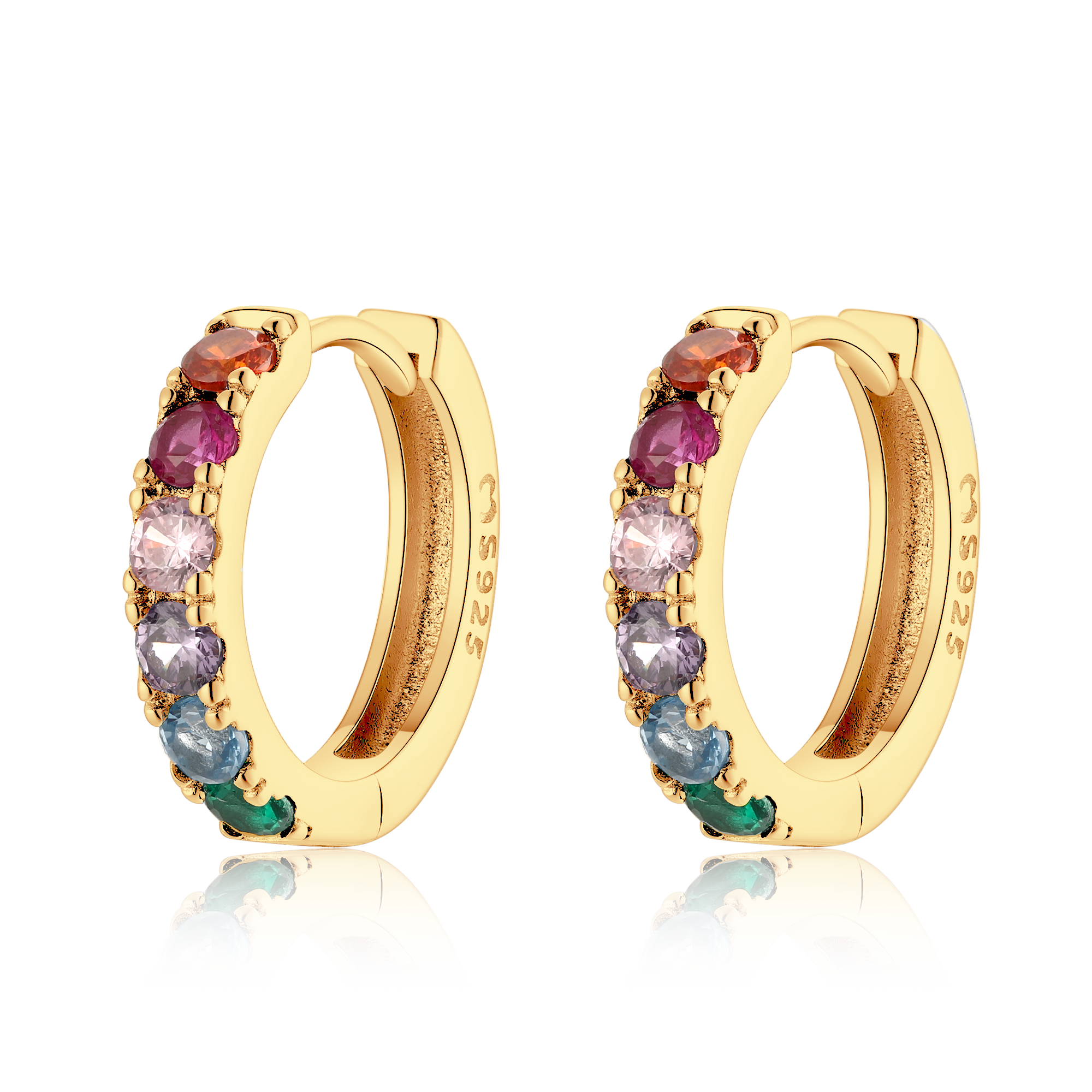 Boucles d'oreilles Anneaux Chromatique