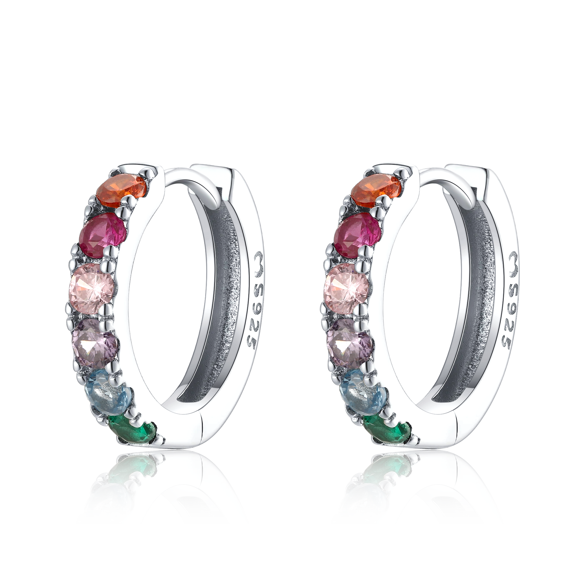 Boucles d'oreilles Anneaux Chromatique