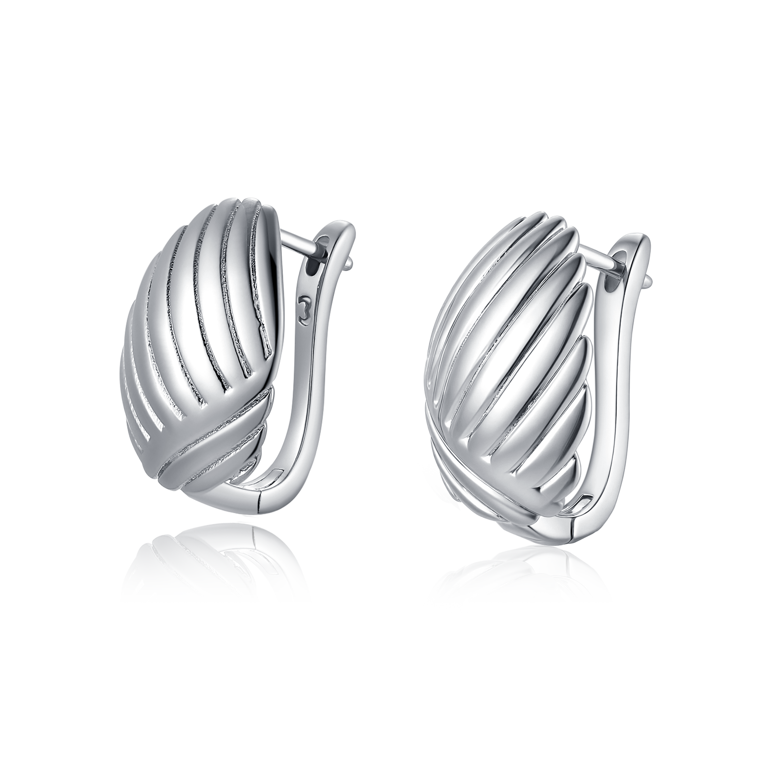 Boucles d'oreilles Coquillage Éventail