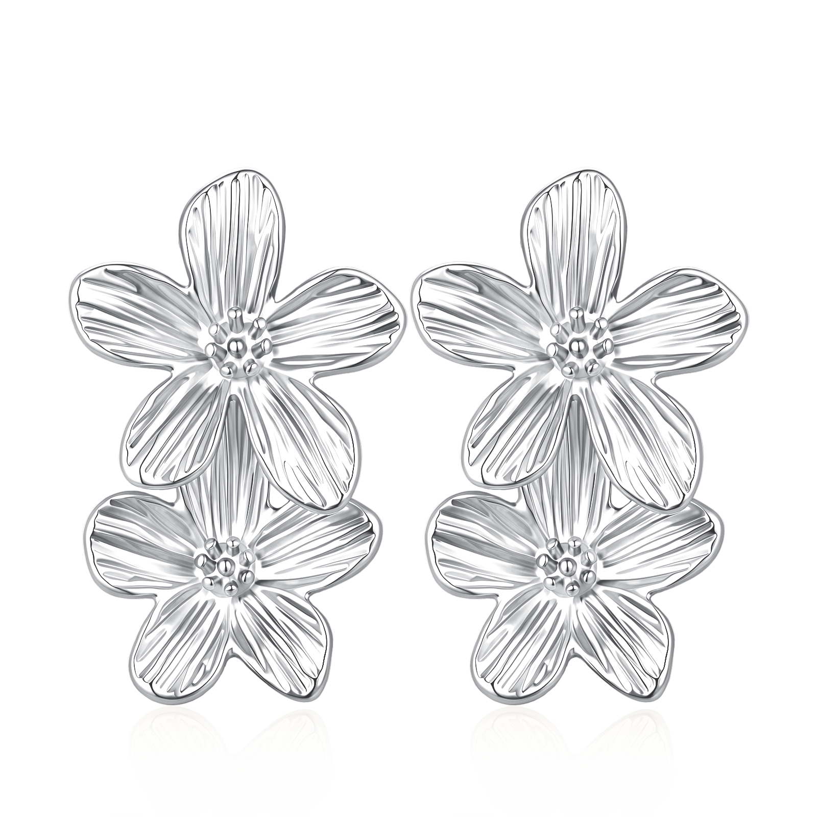 Boucles d'oreilles Cinq Pétales