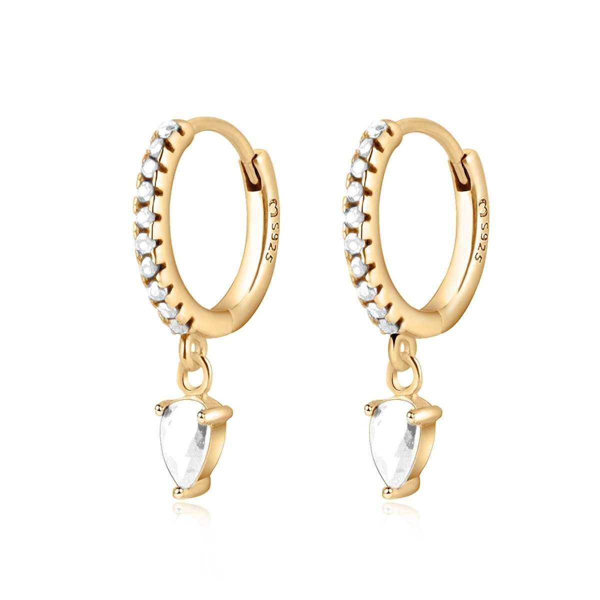 Boucles "Goutte de Zircon" - LaMaisonDesBijoux