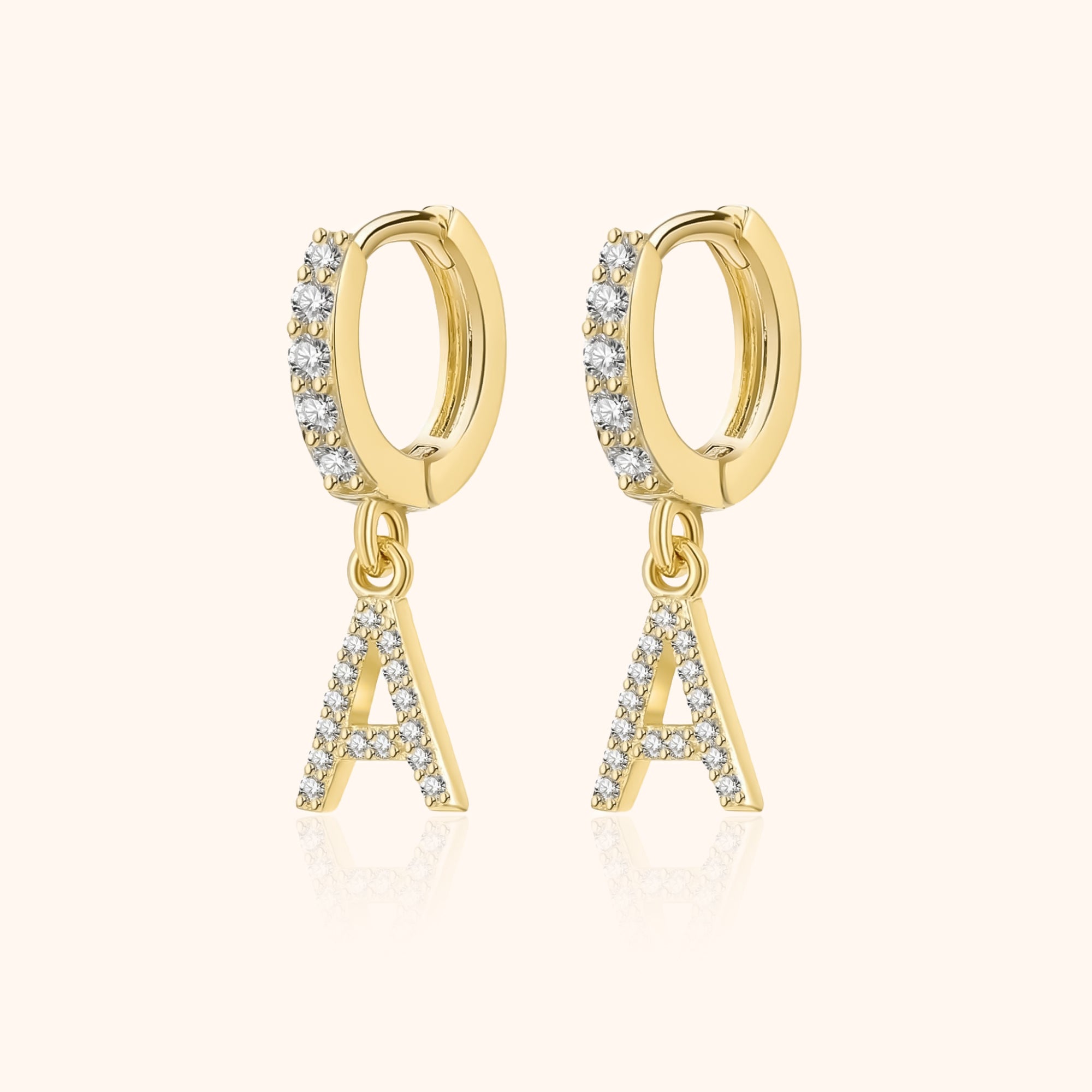Boucles "Initiale Hoops"