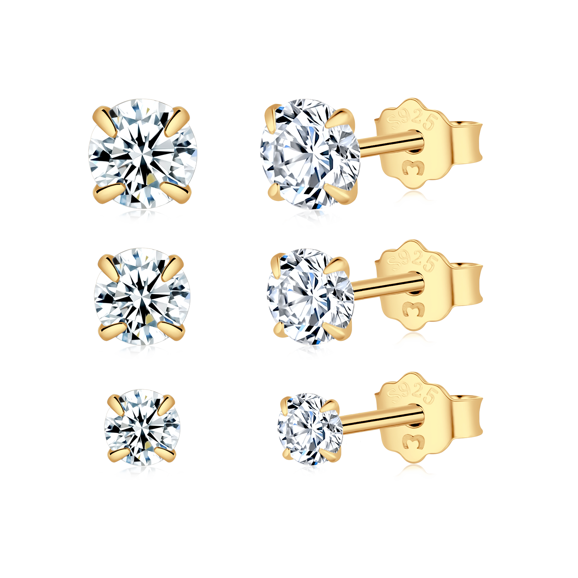 Boucles d'oreilles Petite Zircone
