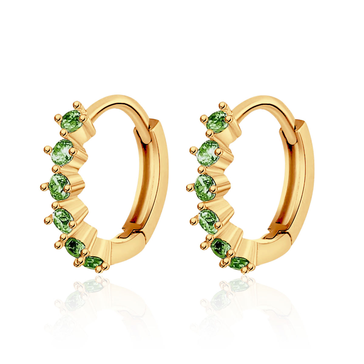 Boucles d'oreilles Vert rosé