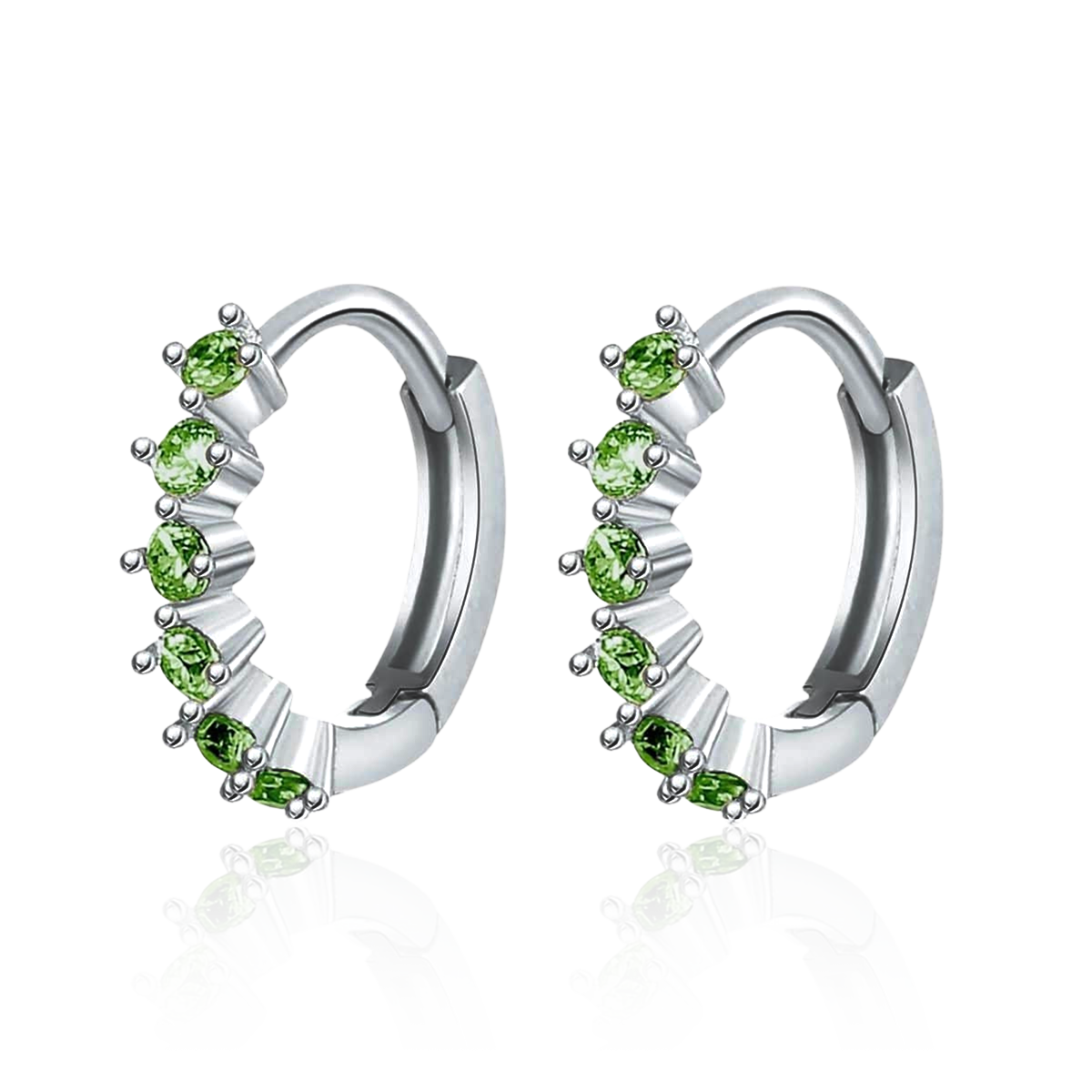 Boucles d'oreilles Vert rosé
