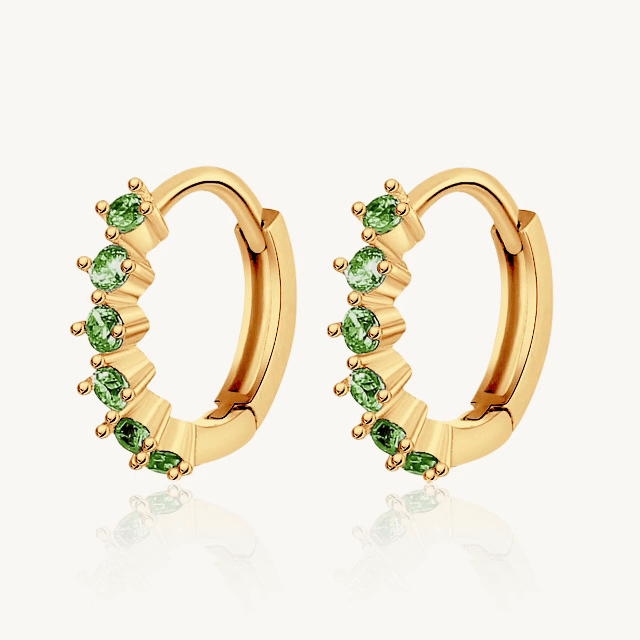 Boucles d'oreilles Vert rosé