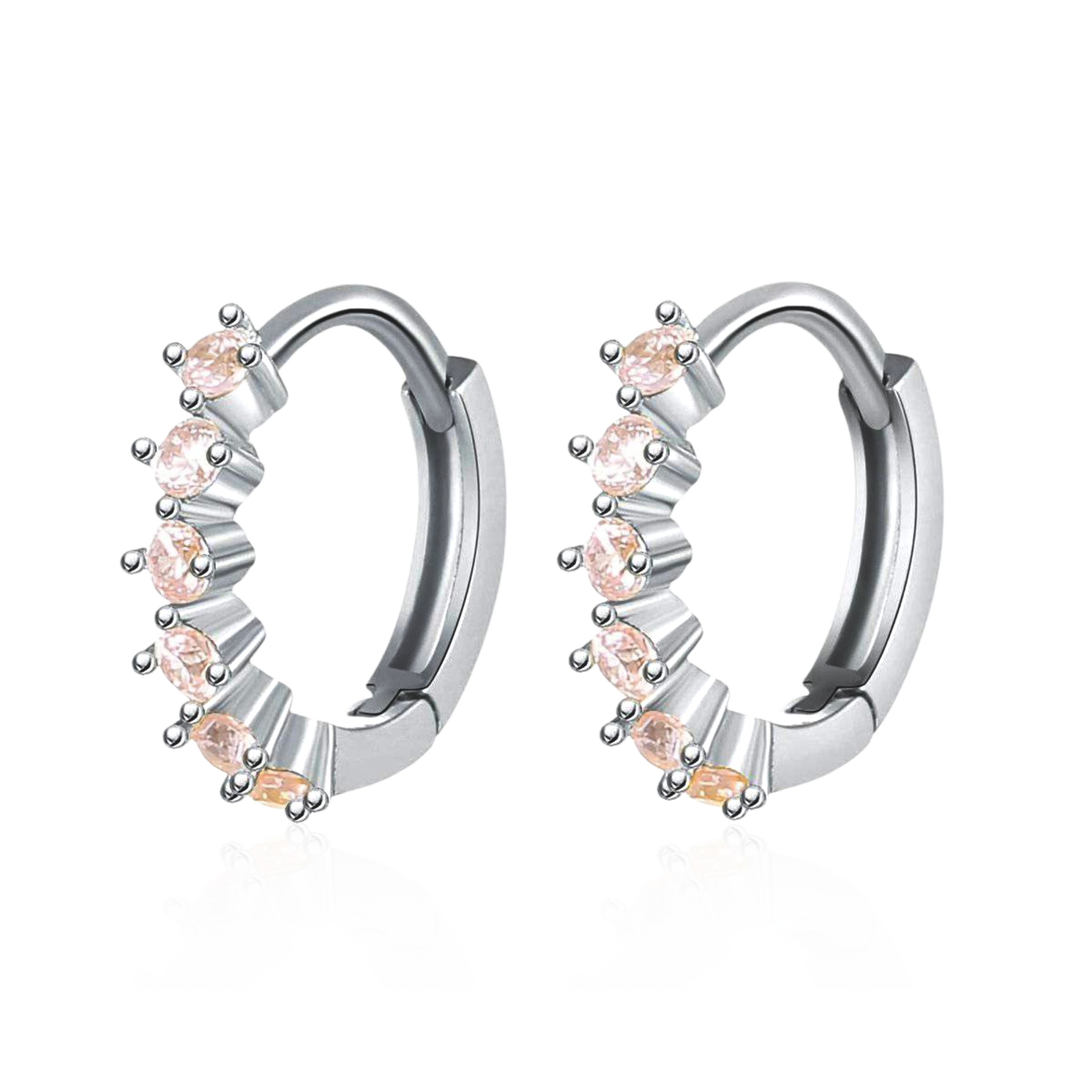 Boucles d'oreilles Vert rosé