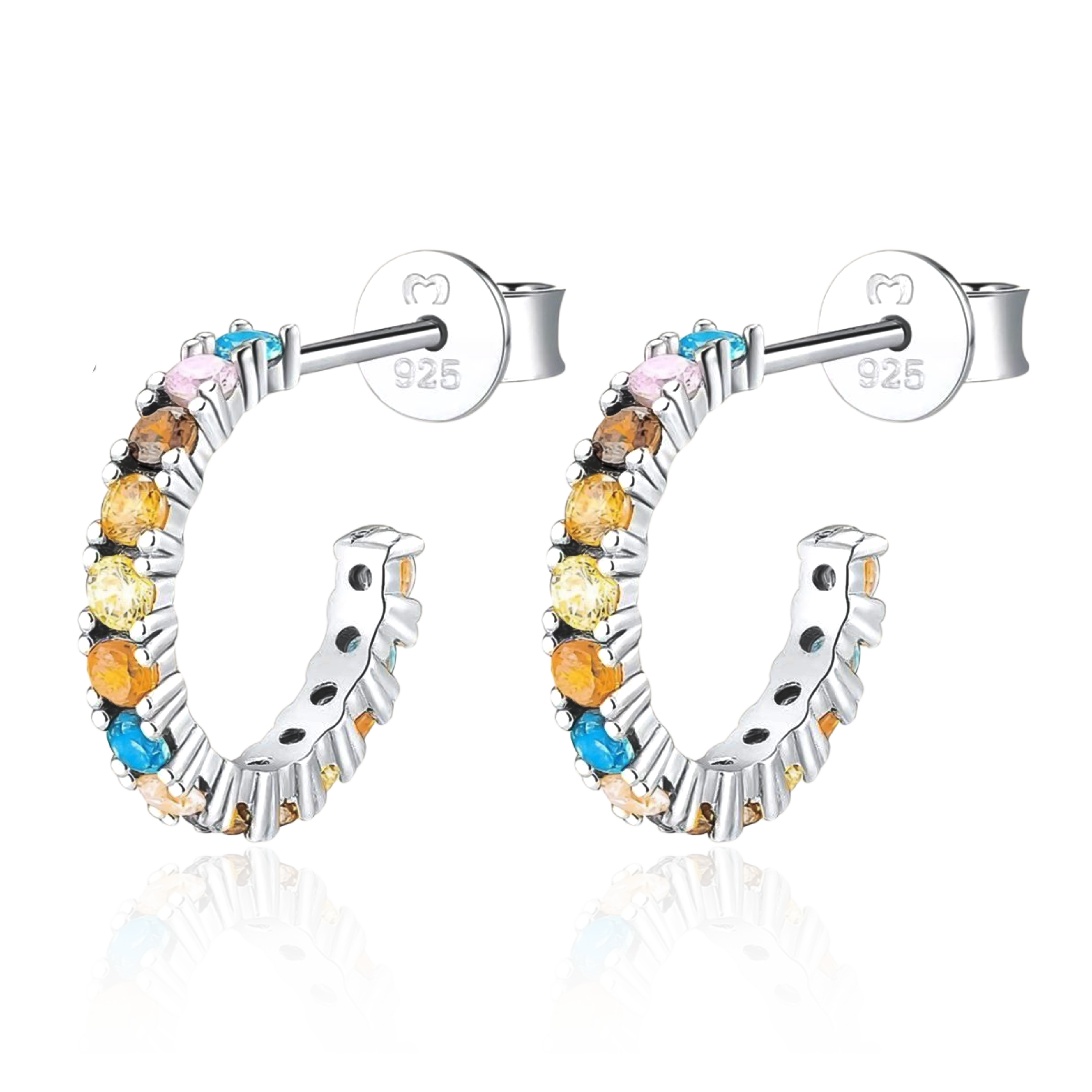 Boucles d'oreilles Demi-anneau Tropicale - LaMaisonDesBijoux