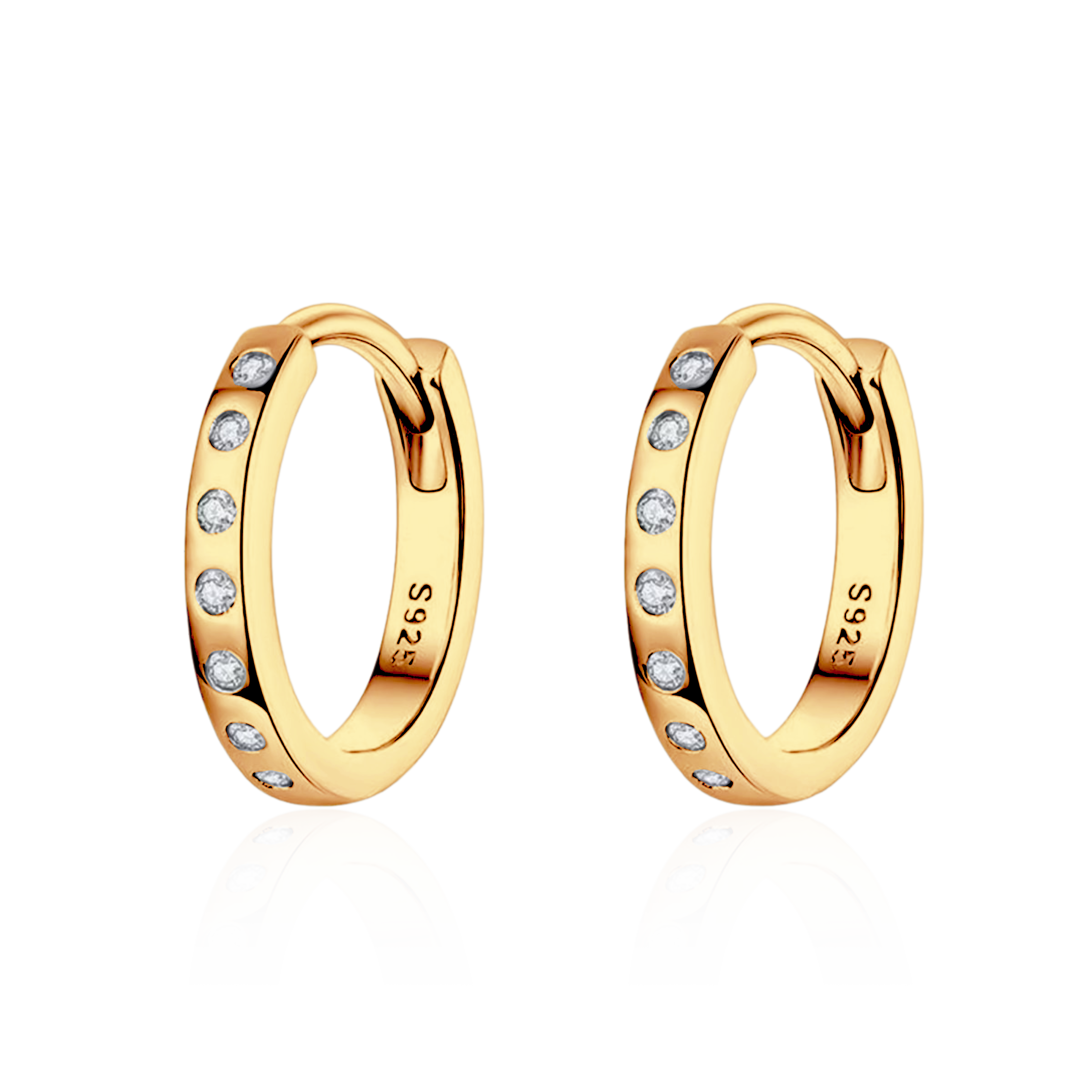 Boucles d'oreilles Cercles Brillants