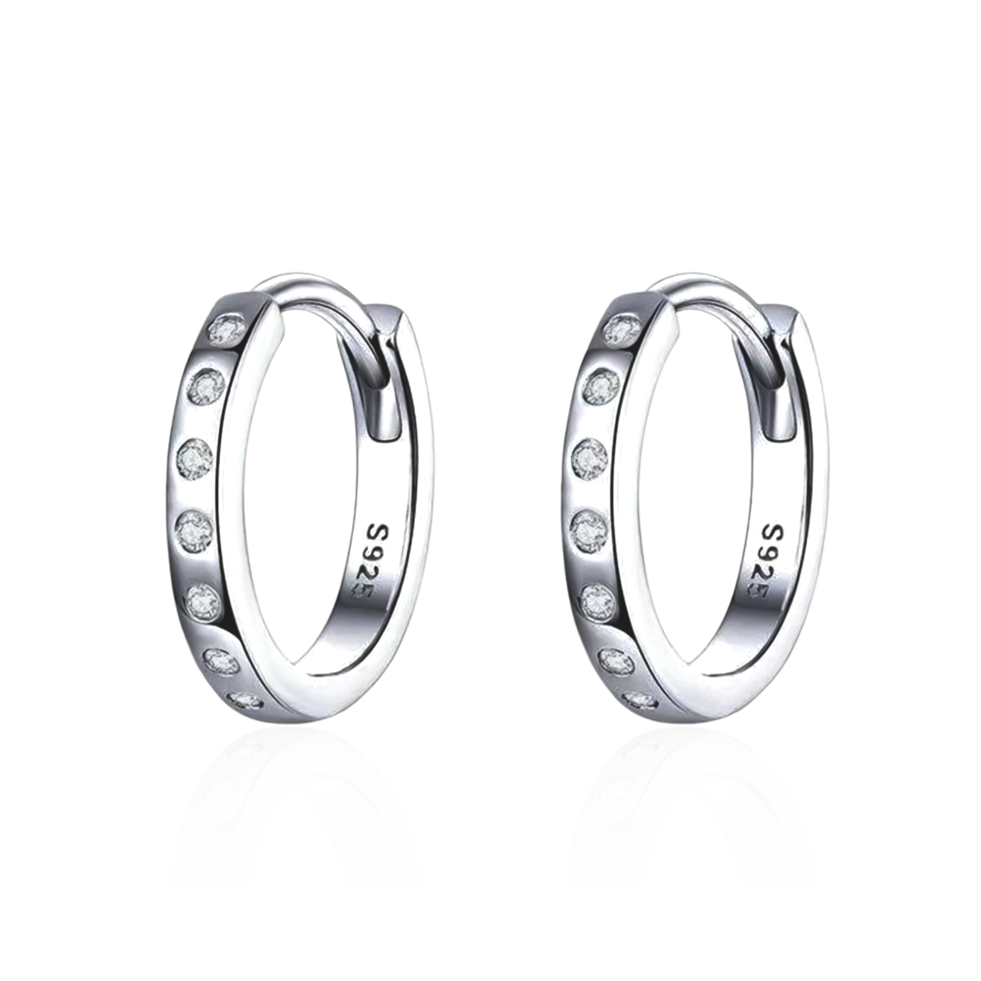 Boucles d'oreilles Cercles Brillants