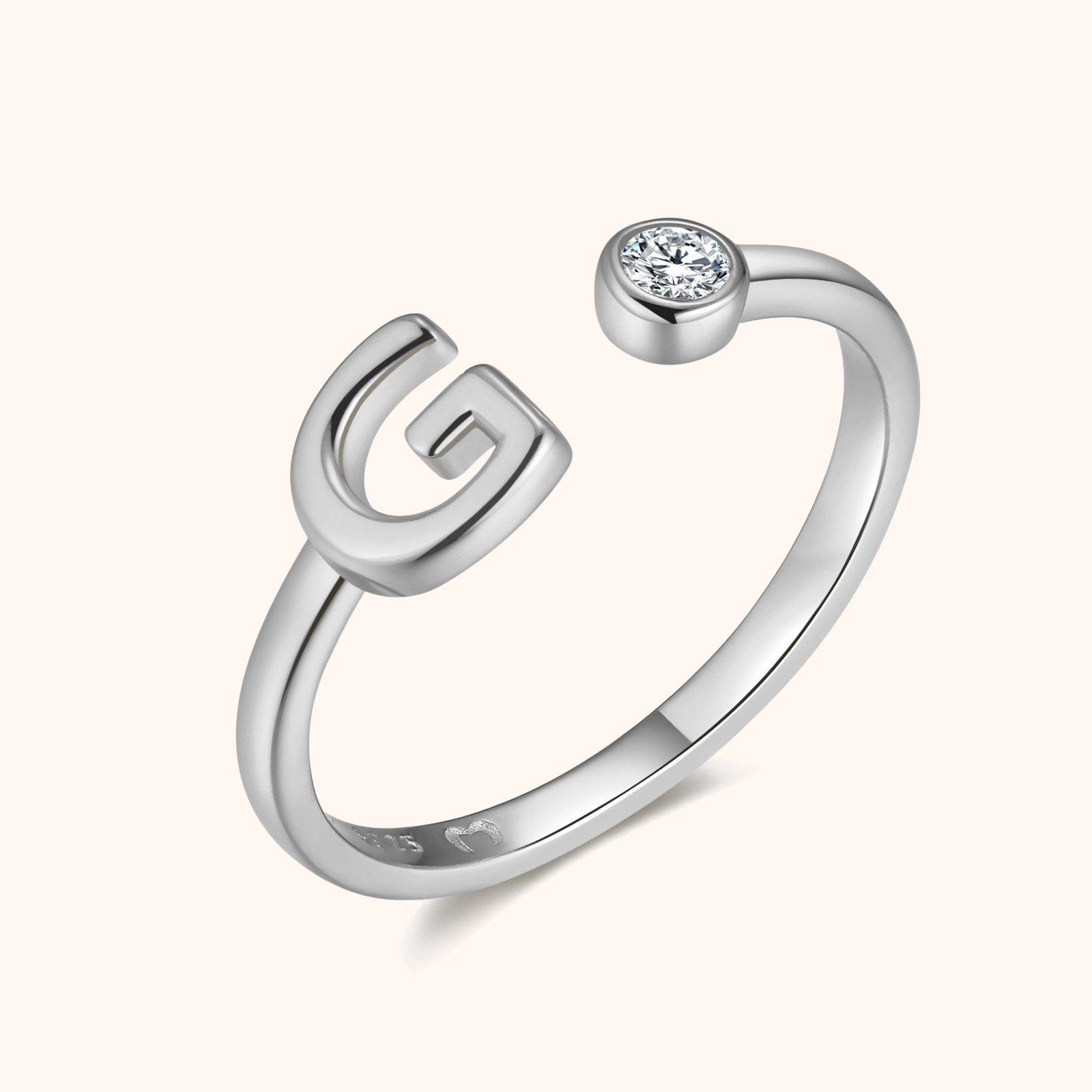 Bague Top Lettre - LaMaisonDesBijoux