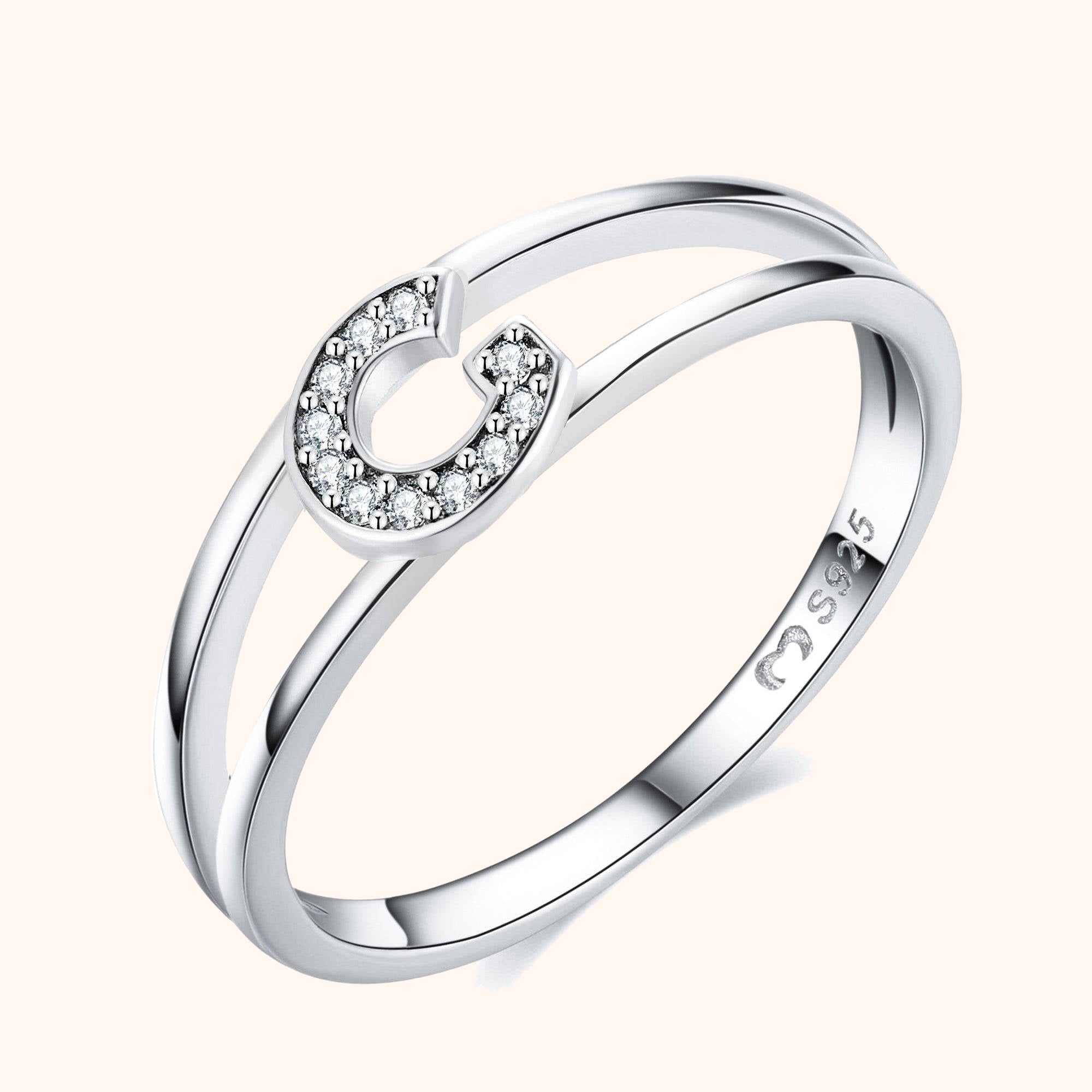 Bague Initiales Argentées - LaMaisonDesBijoux