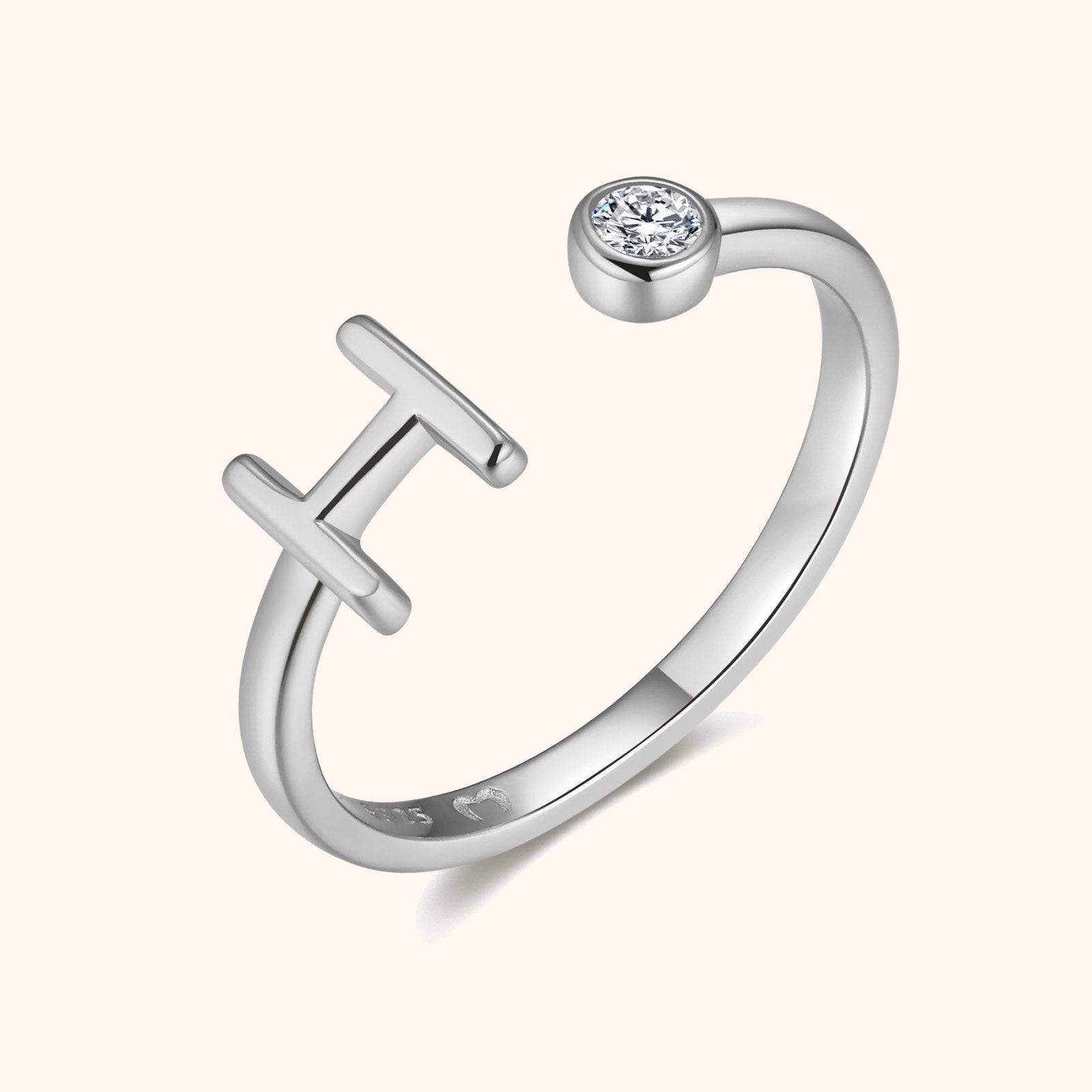 Bague Top Lettre - LaMaisonDesBijoux
