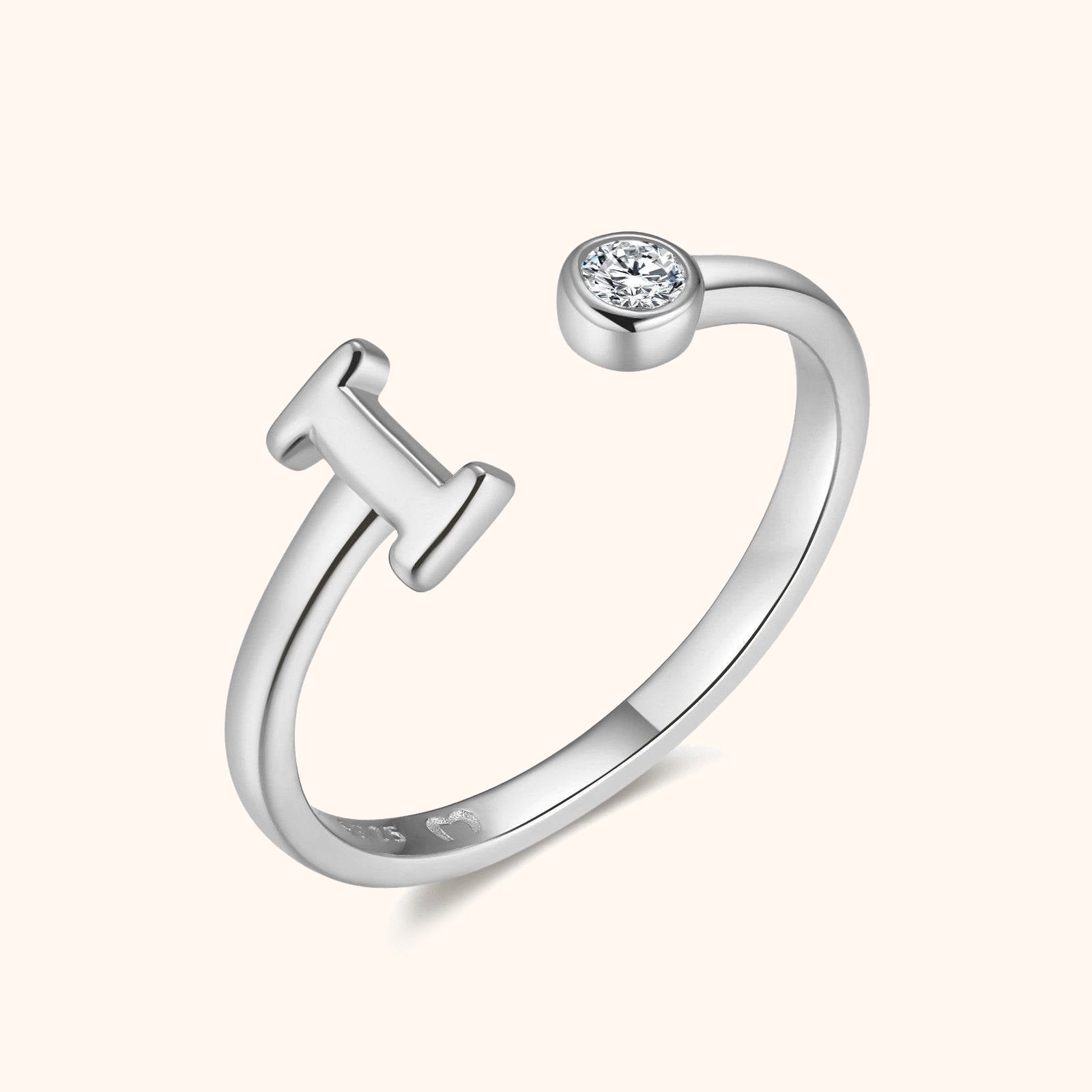 Bague Top Lettre - LaMaisonDesBijoux