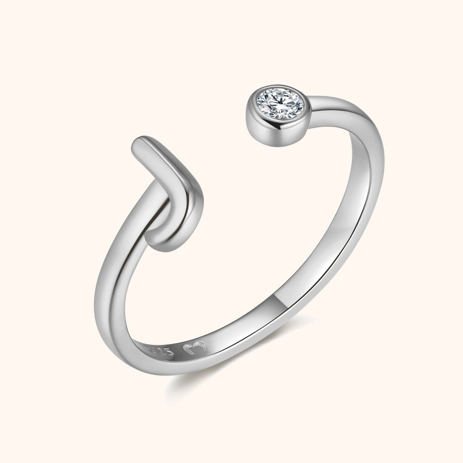 Bague Top Lettre - LaMaisonDesBijoux