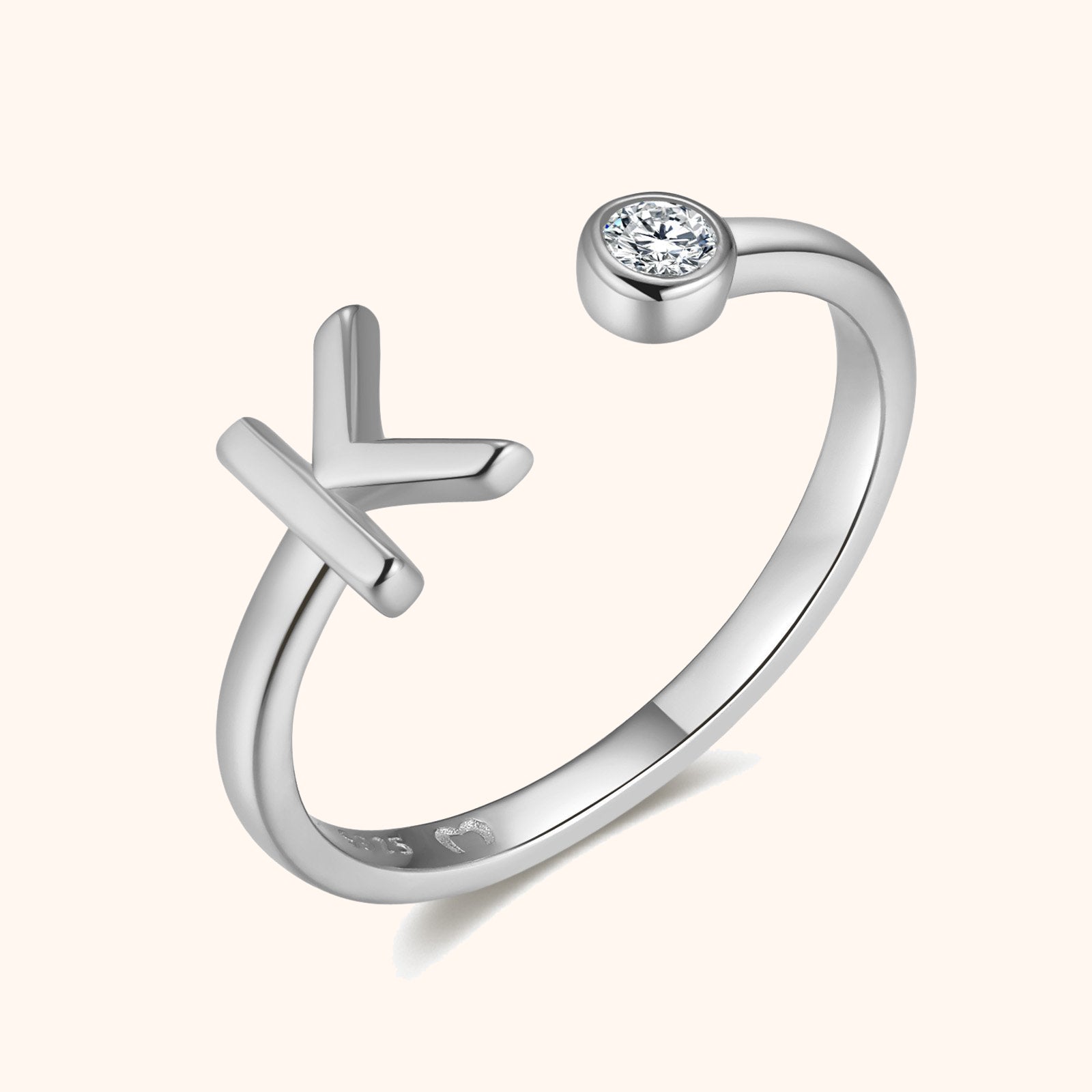 Bague Top Lettre - LaMaisonDesBijoux
