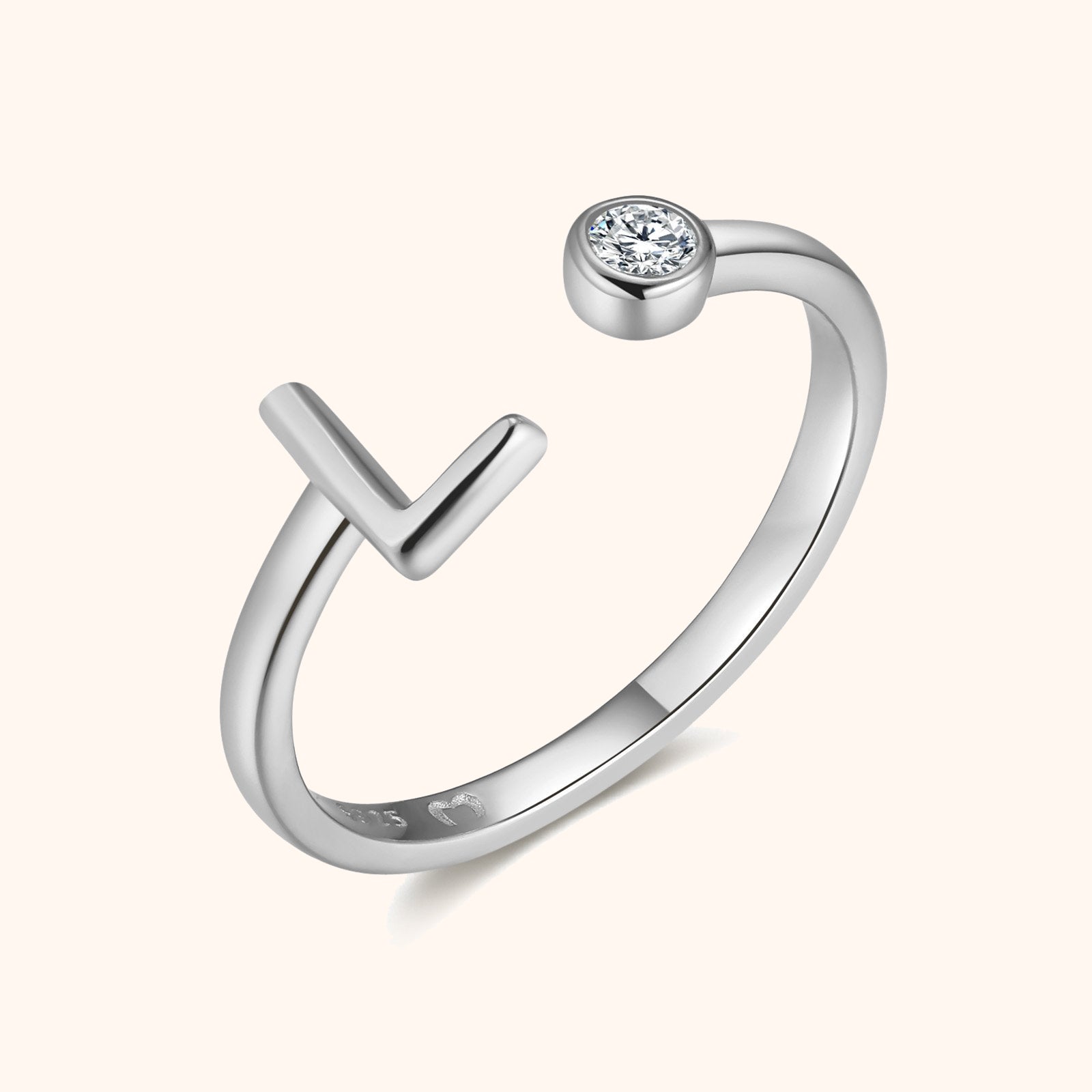 Bague Top Lettre - LaMaisonDesBijoux