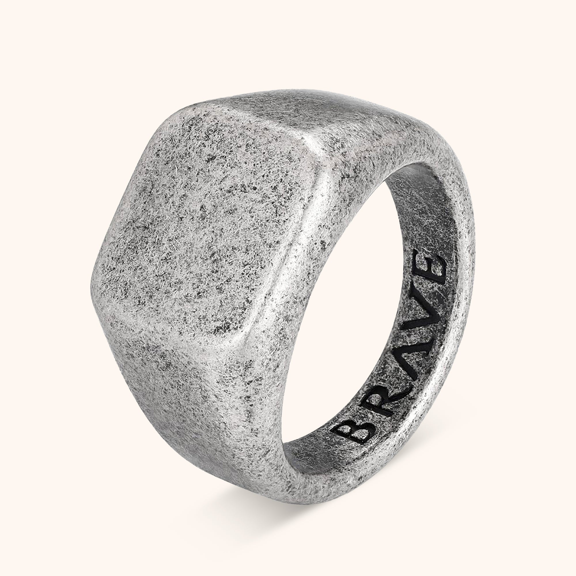 Bague Homme BRAVE "Roche" - LaMaisonDesBijoux