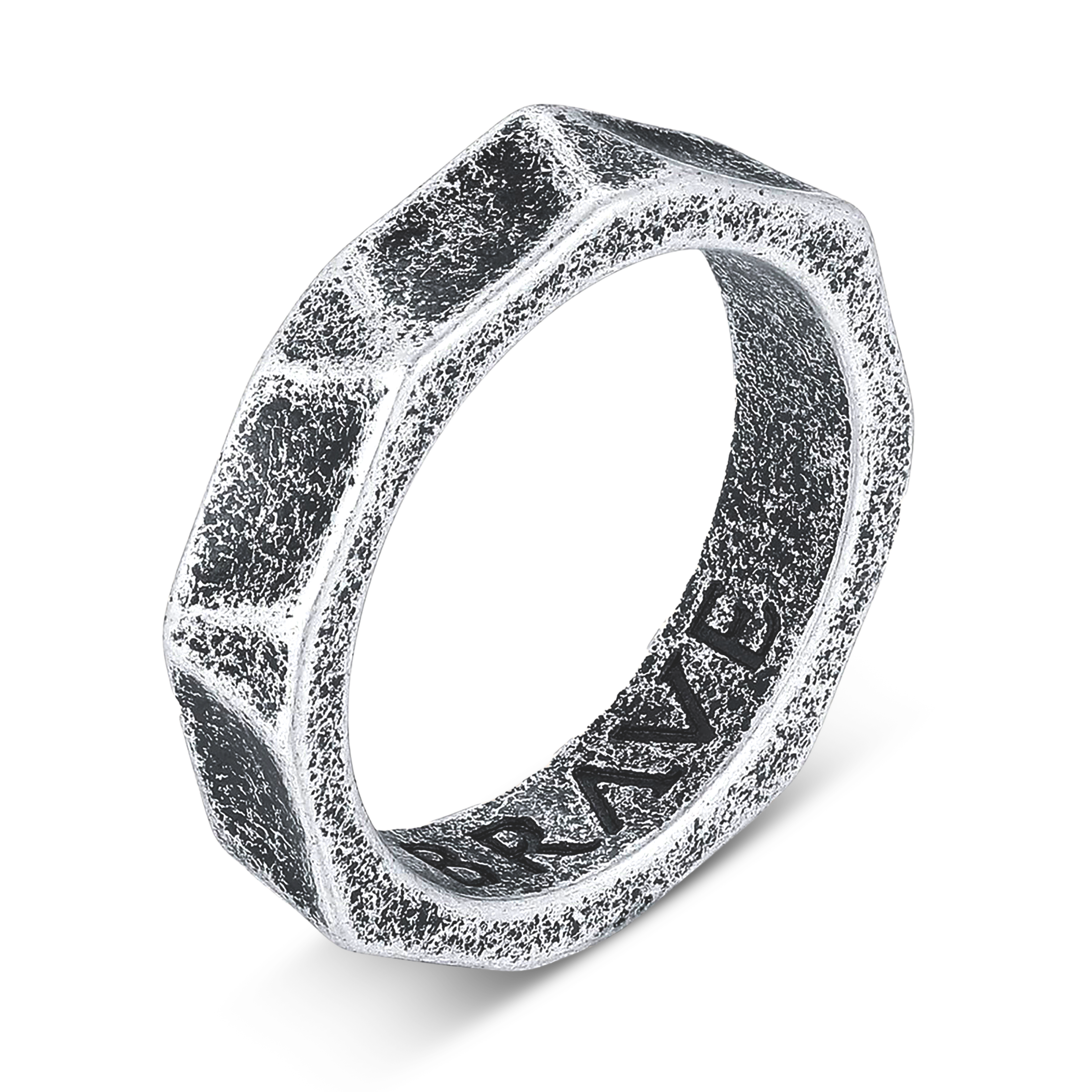 Bague Homme BRAVE Chrome