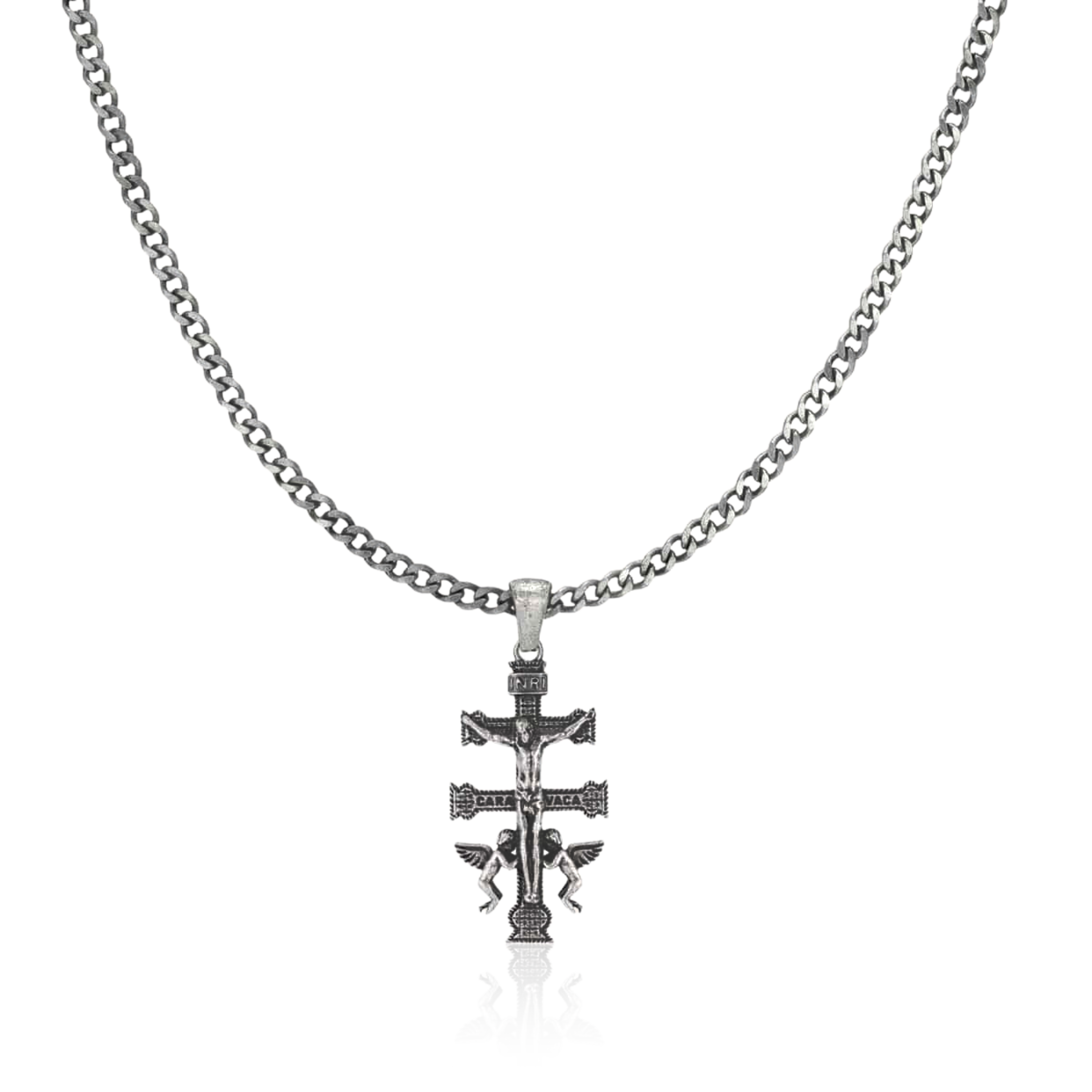 Collier Homme BRAVE Croix de Caravaca