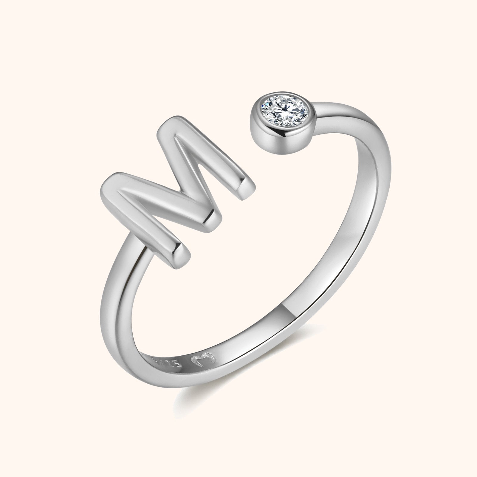 Bague Top Lettre - LaMaisonDesBijoux