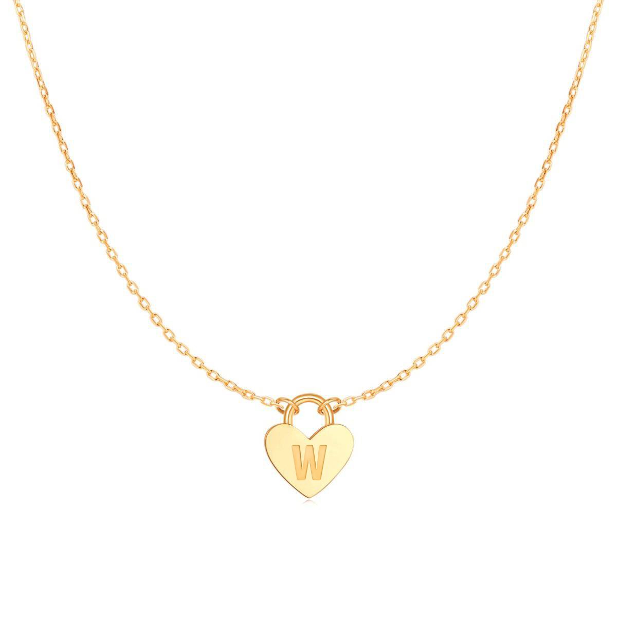 Collier Initiale Cœur - LaMaisonDesBijoux