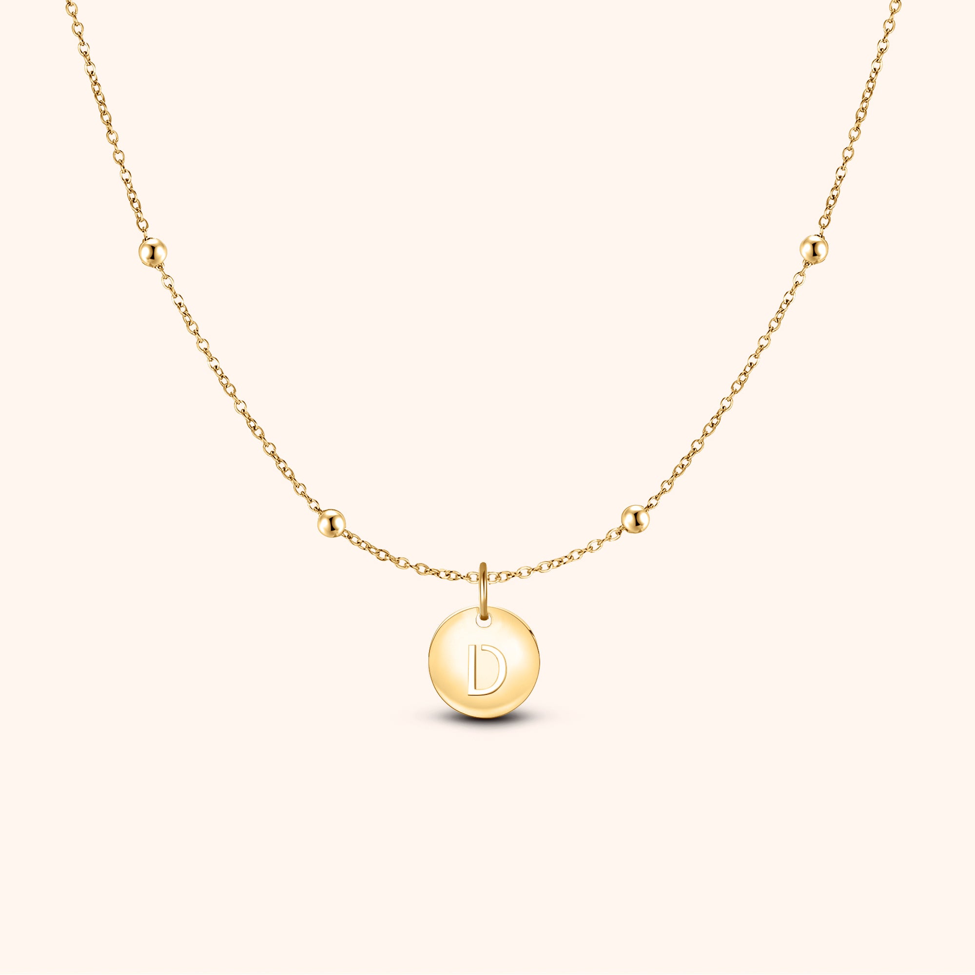 Collier Cercle Initiale - LaMaisonDesBijoux