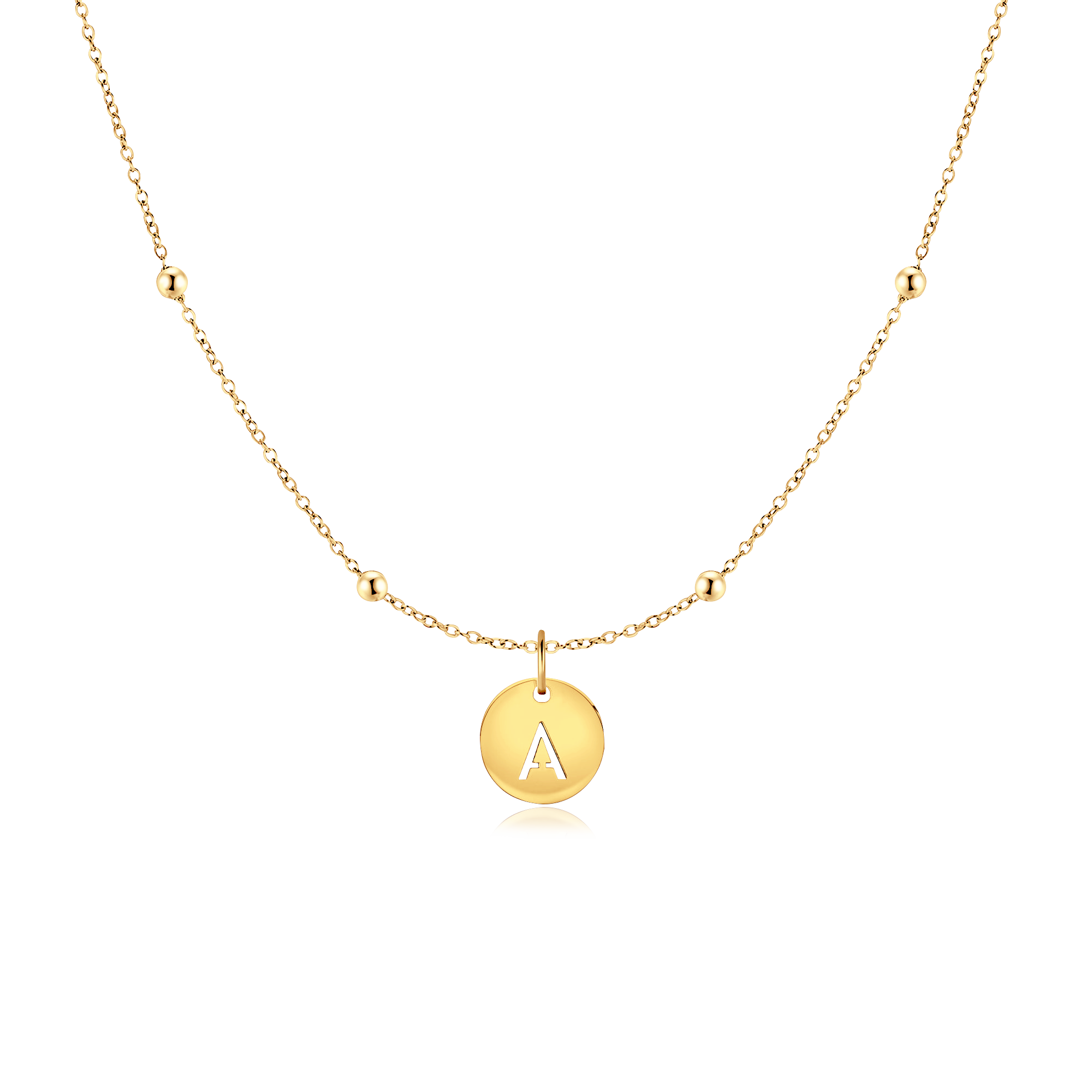Collier Cercle Initiale - LaMaisonDesBijoux