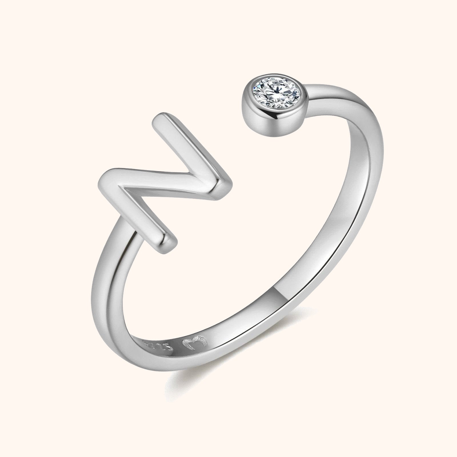 Bague Top Lettre - LaMaisonDesBijoux