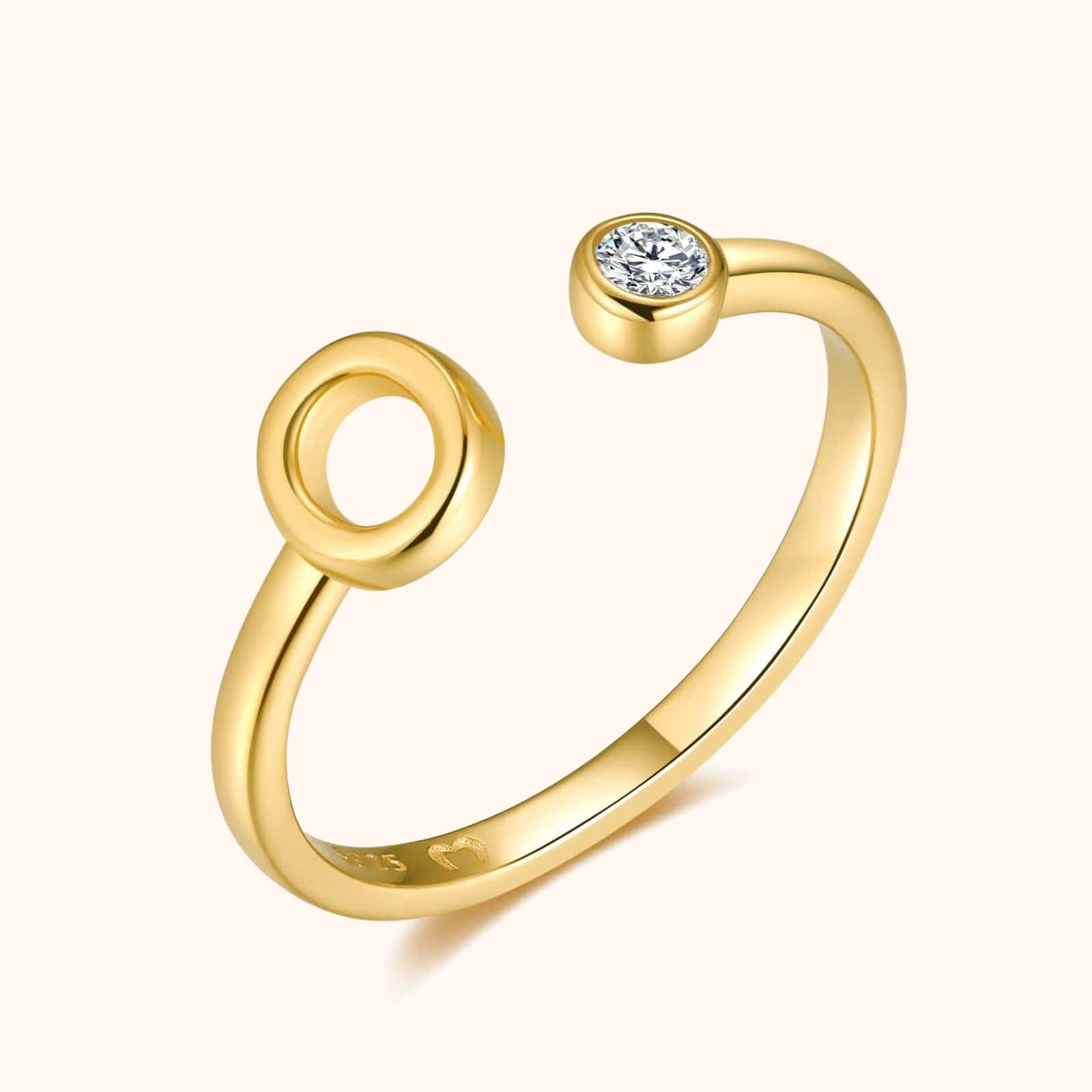 Bague Top Lettre - LaMaisonDesBijoux