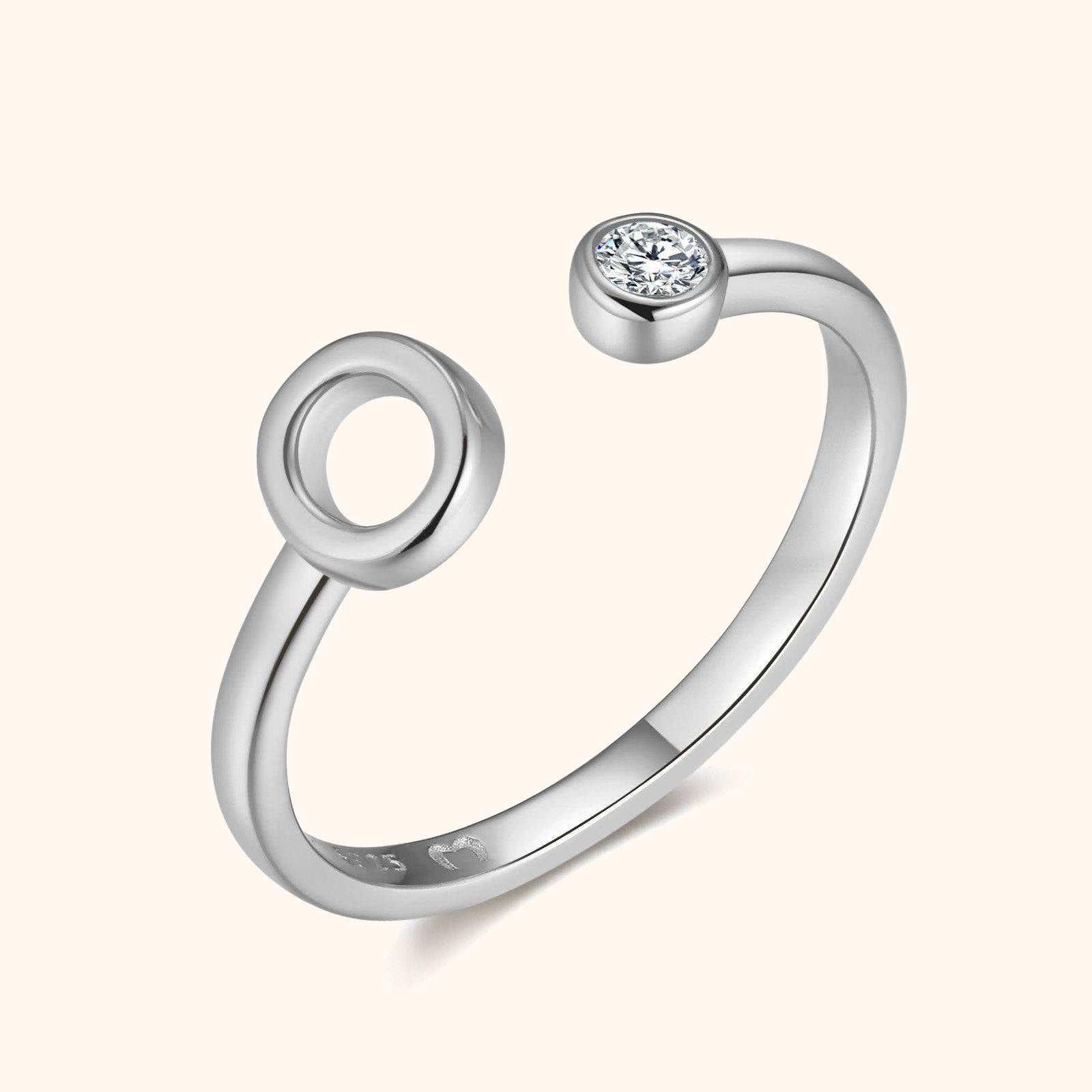 Bague Top Lettre - LaMaisonDesBijoux