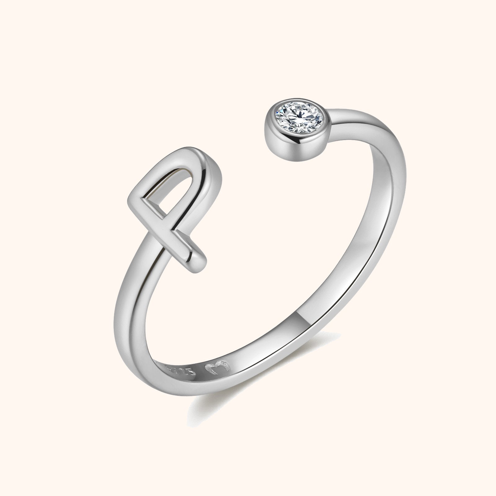 Bague Top Lettre - LaMaisonDesBijoux