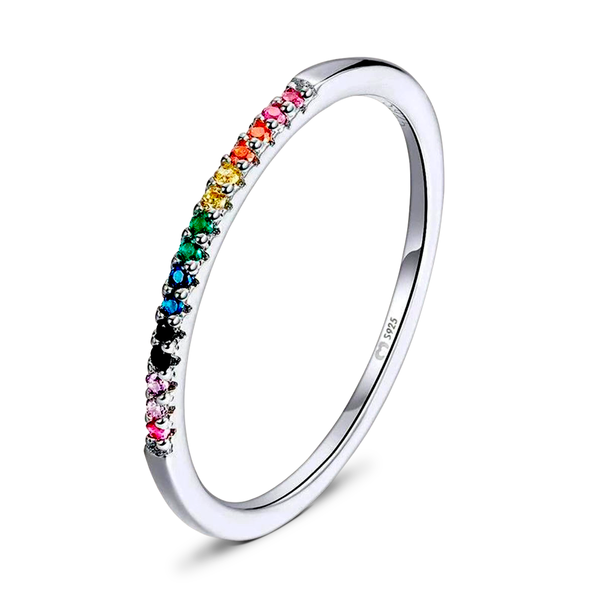 Bague Arc-en-ciel Multicolore - LaMaisonDesBijoux