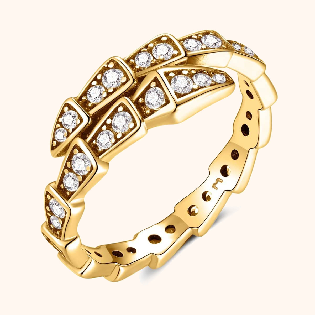 Bague Vipère Brillant - LaMaisonDesBijoux