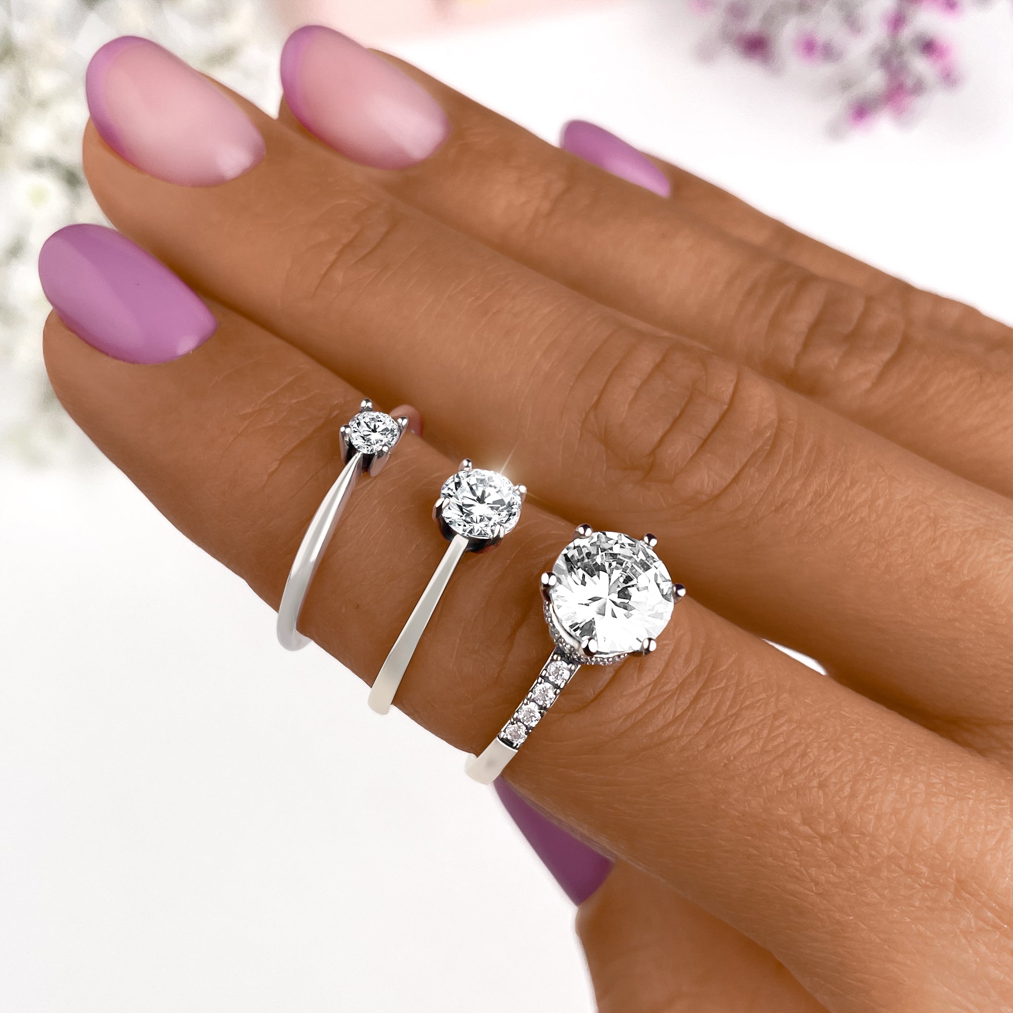 Bague Zircone Solitaire - LaMaisonDesBijoux