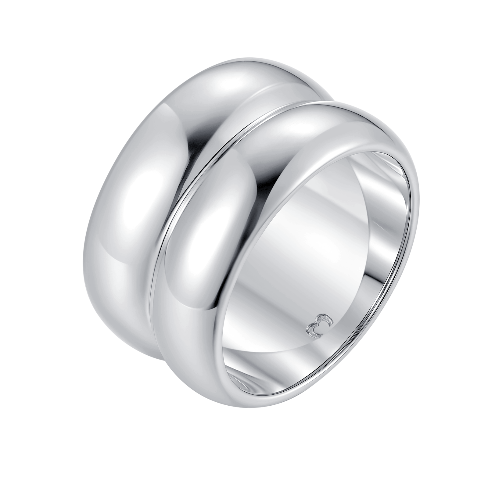 Bague Double Relief Large