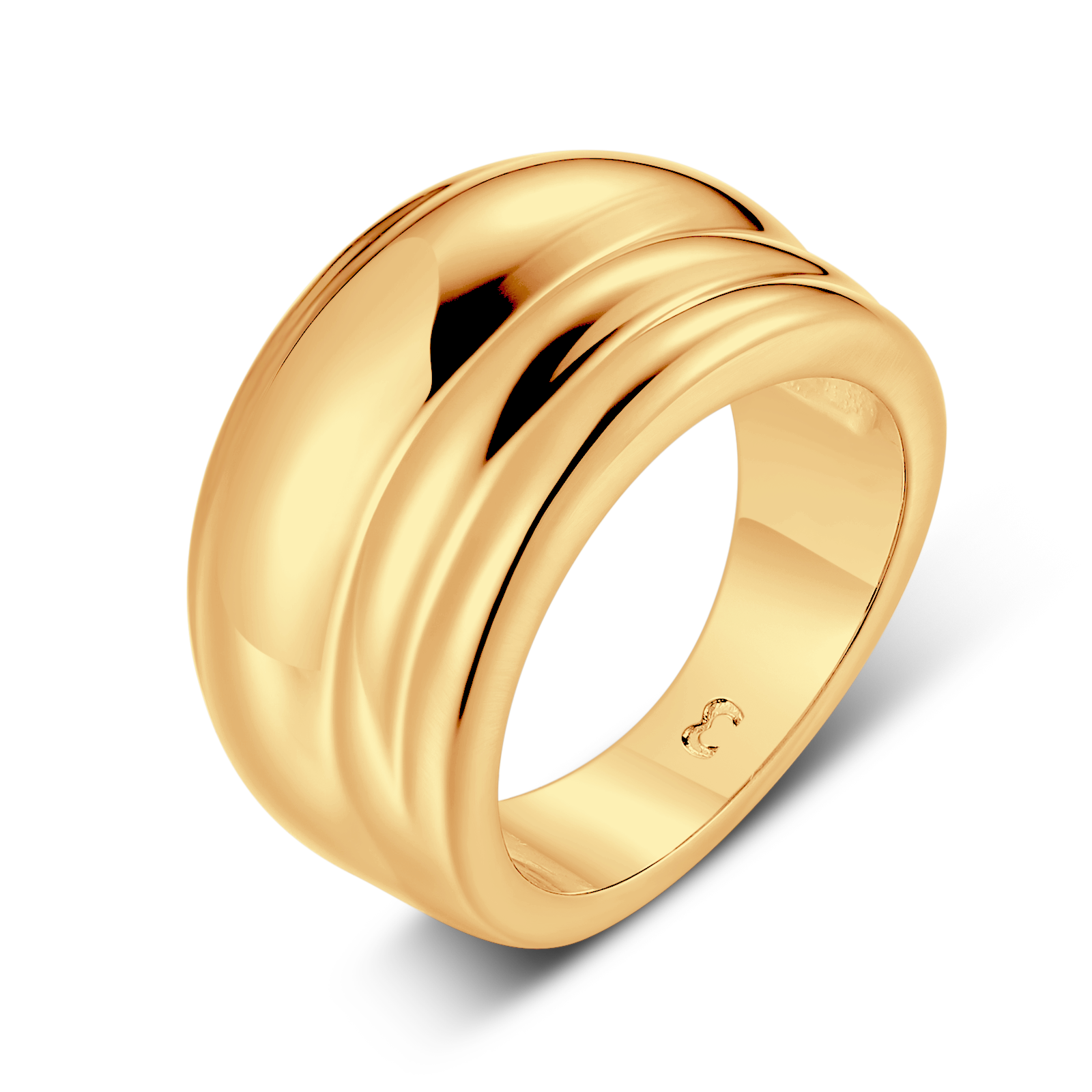 Bague Pliages Lisses