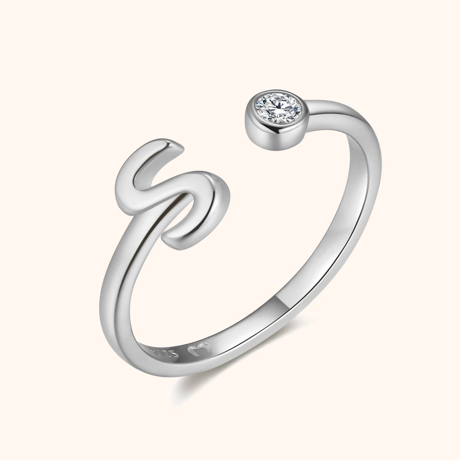 Bague Top Lettre - LaMaisonDesBijoux