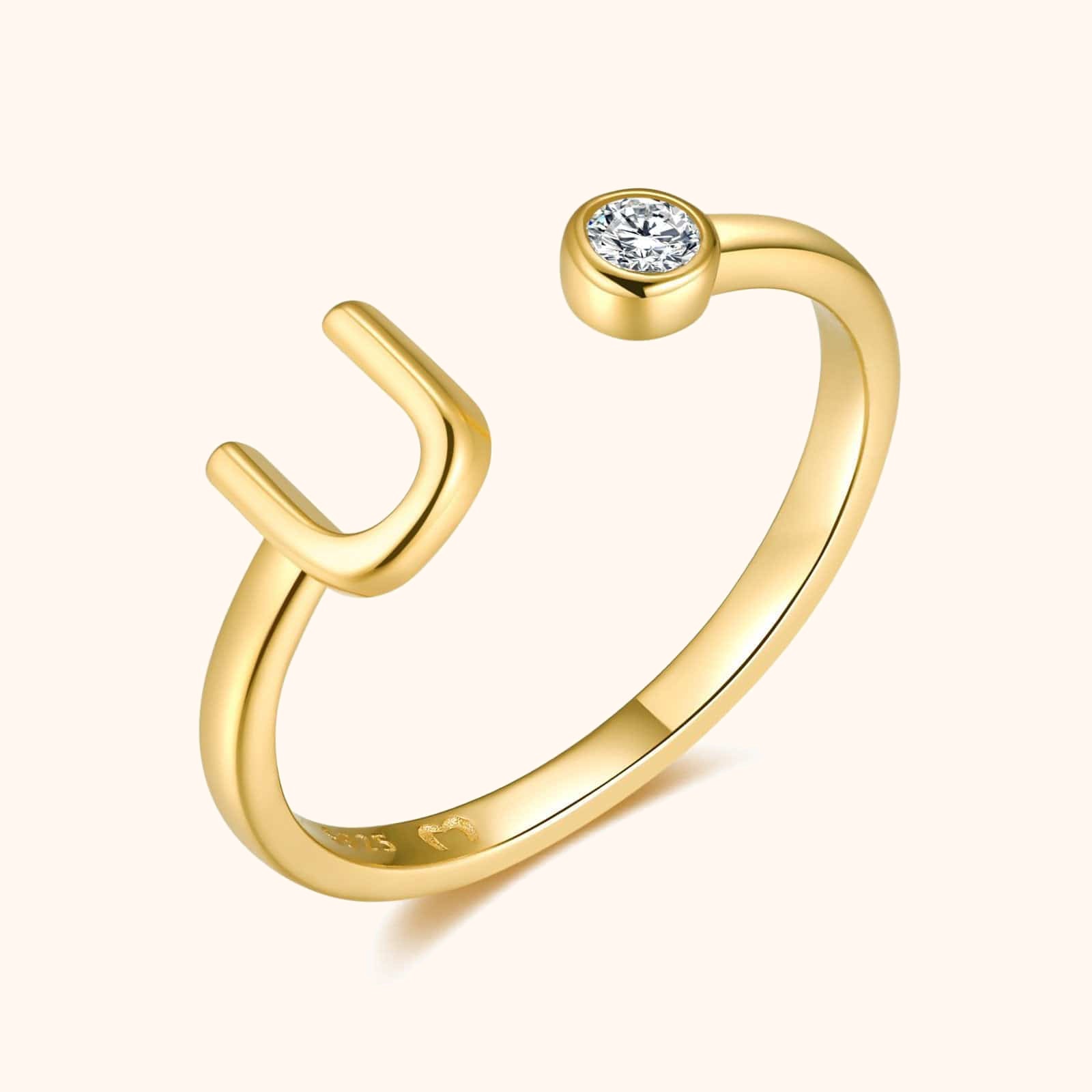 Bague Top Lettre - LaMaisonDesBijoux