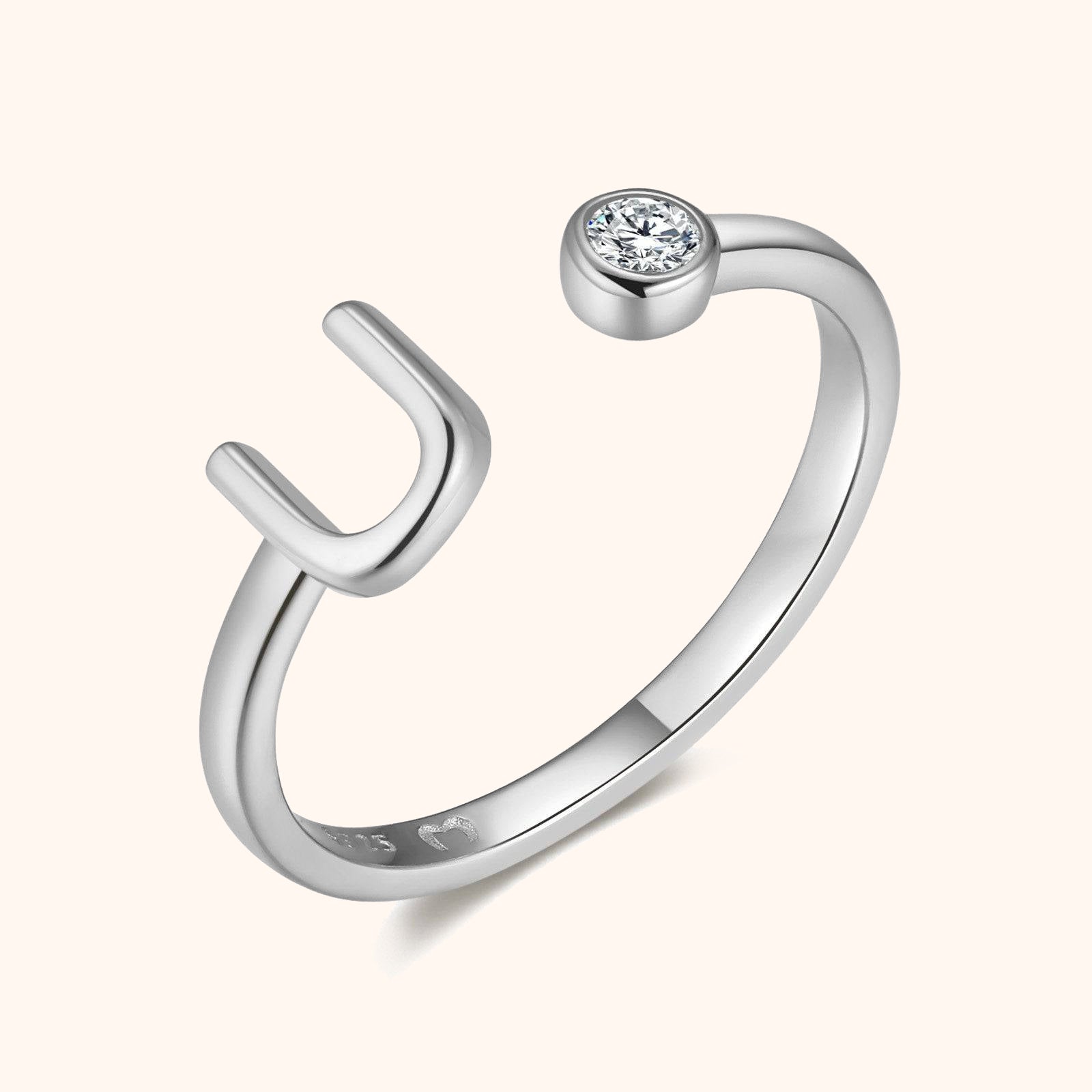 Bague Top Lettre - LaMaisonDesBijoux