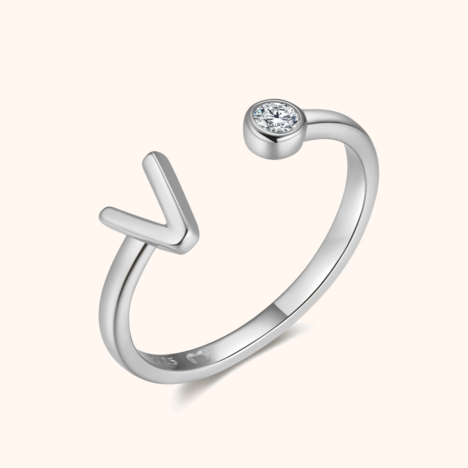Bague Top Lettre - LaMaisonDesBijoux
