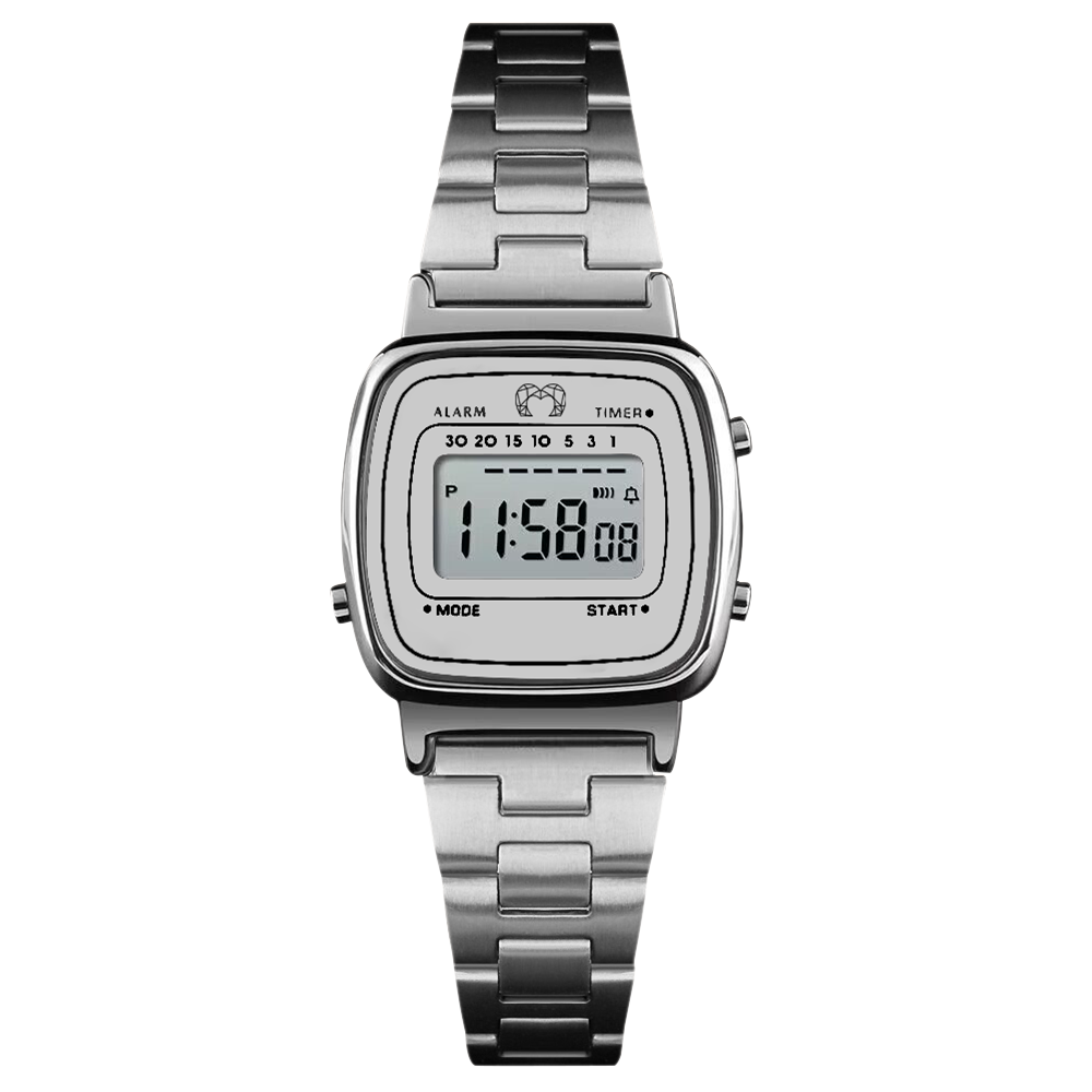 Montre Rétro Mini ~ Argent - LaMaisonDesBijoux