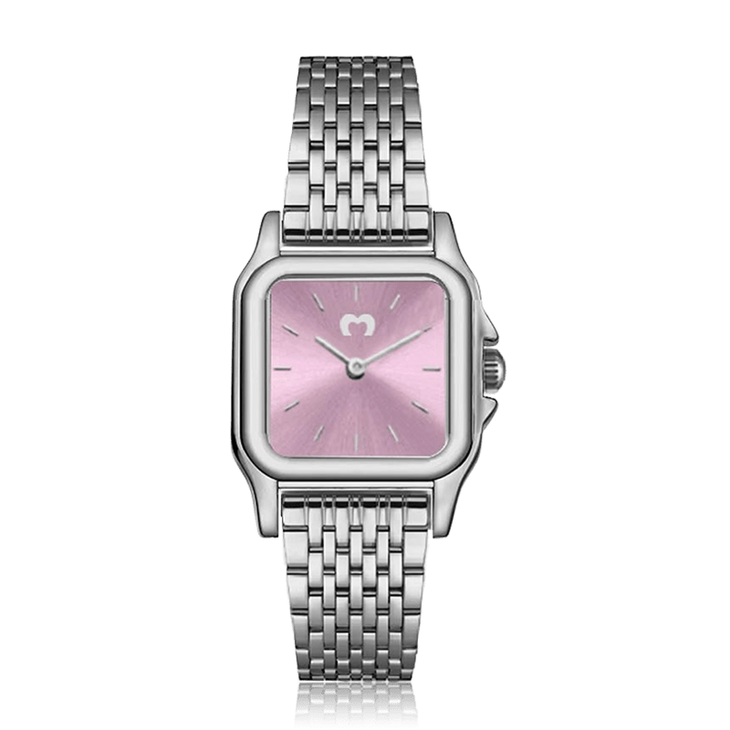 Montre Hampton ~ Argent Rose