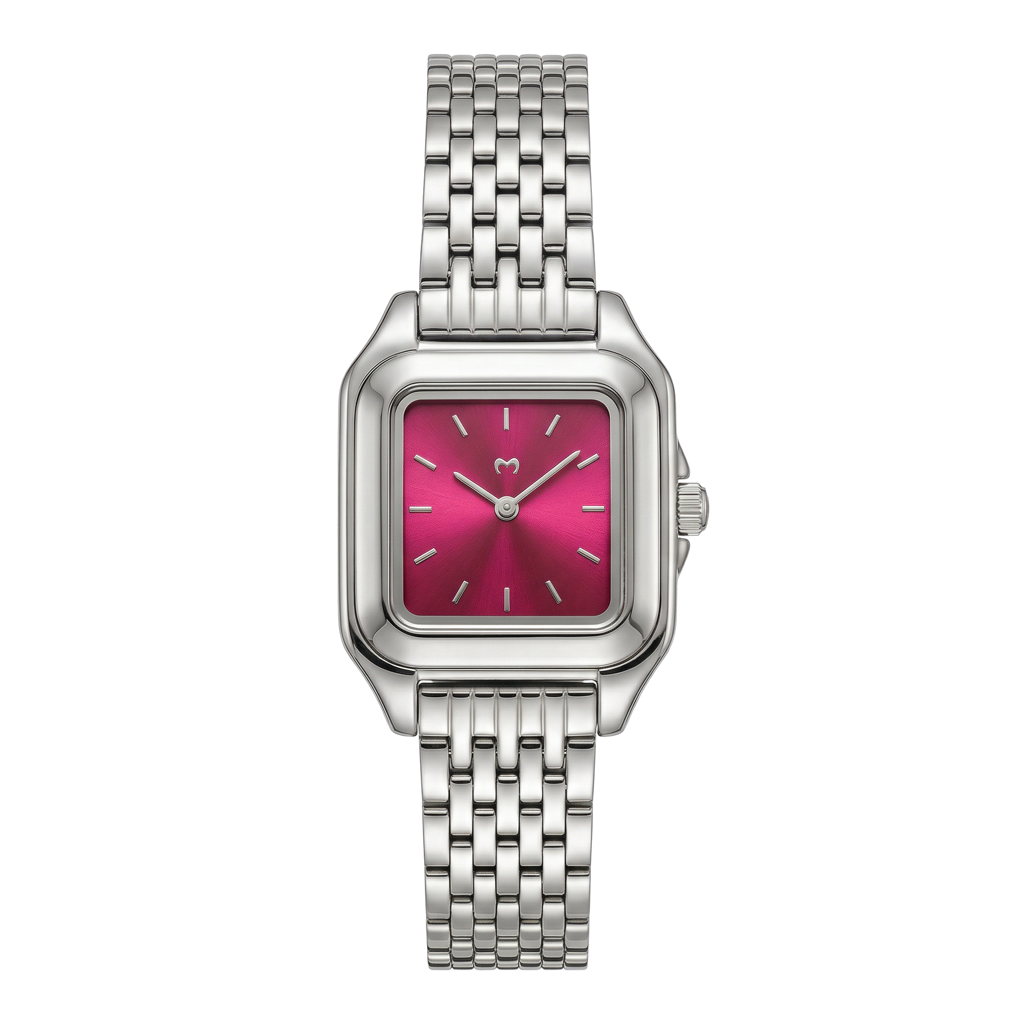 Vintage Retro Uhr ~ Silber Weiß